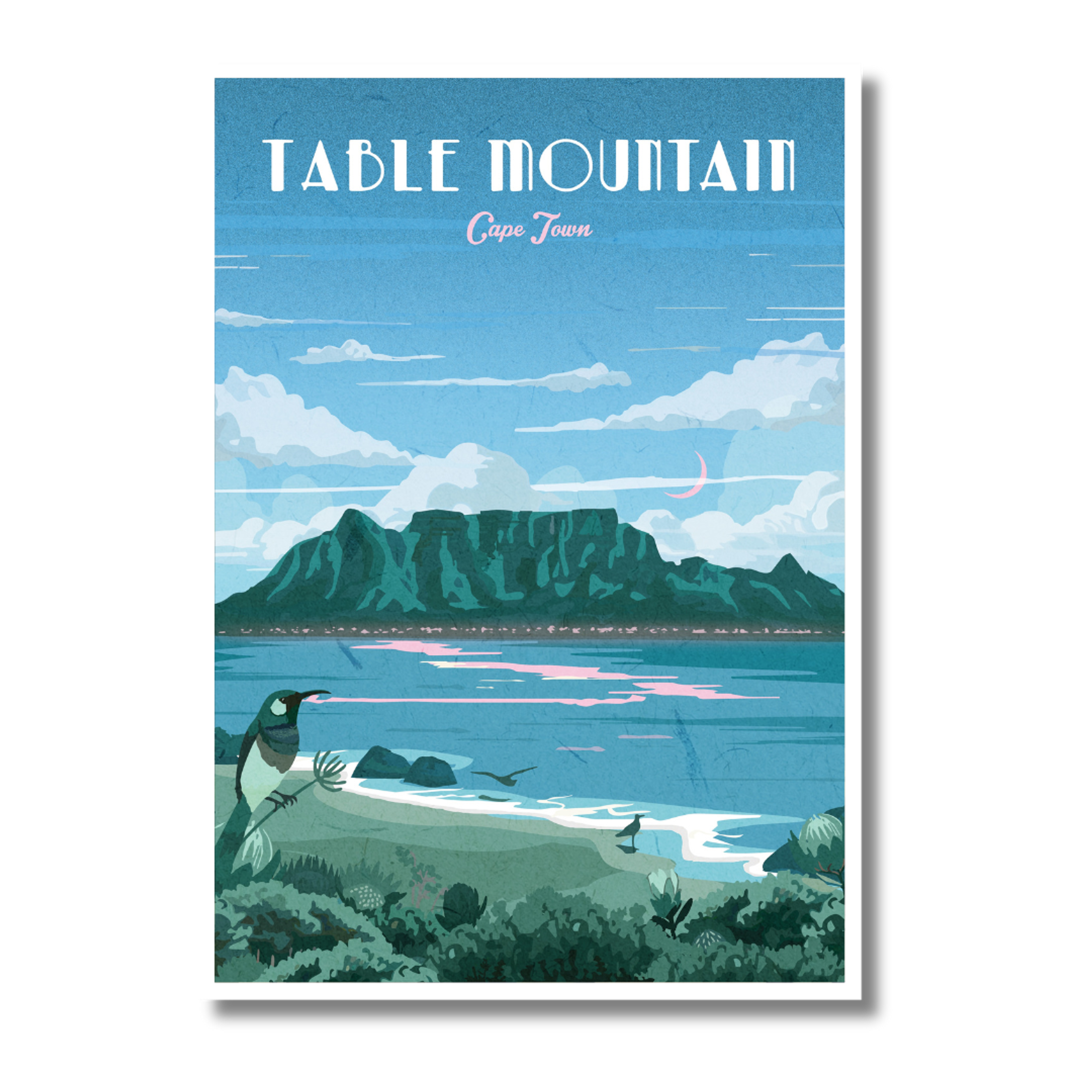 Table Mountain Travel Poster — view 1