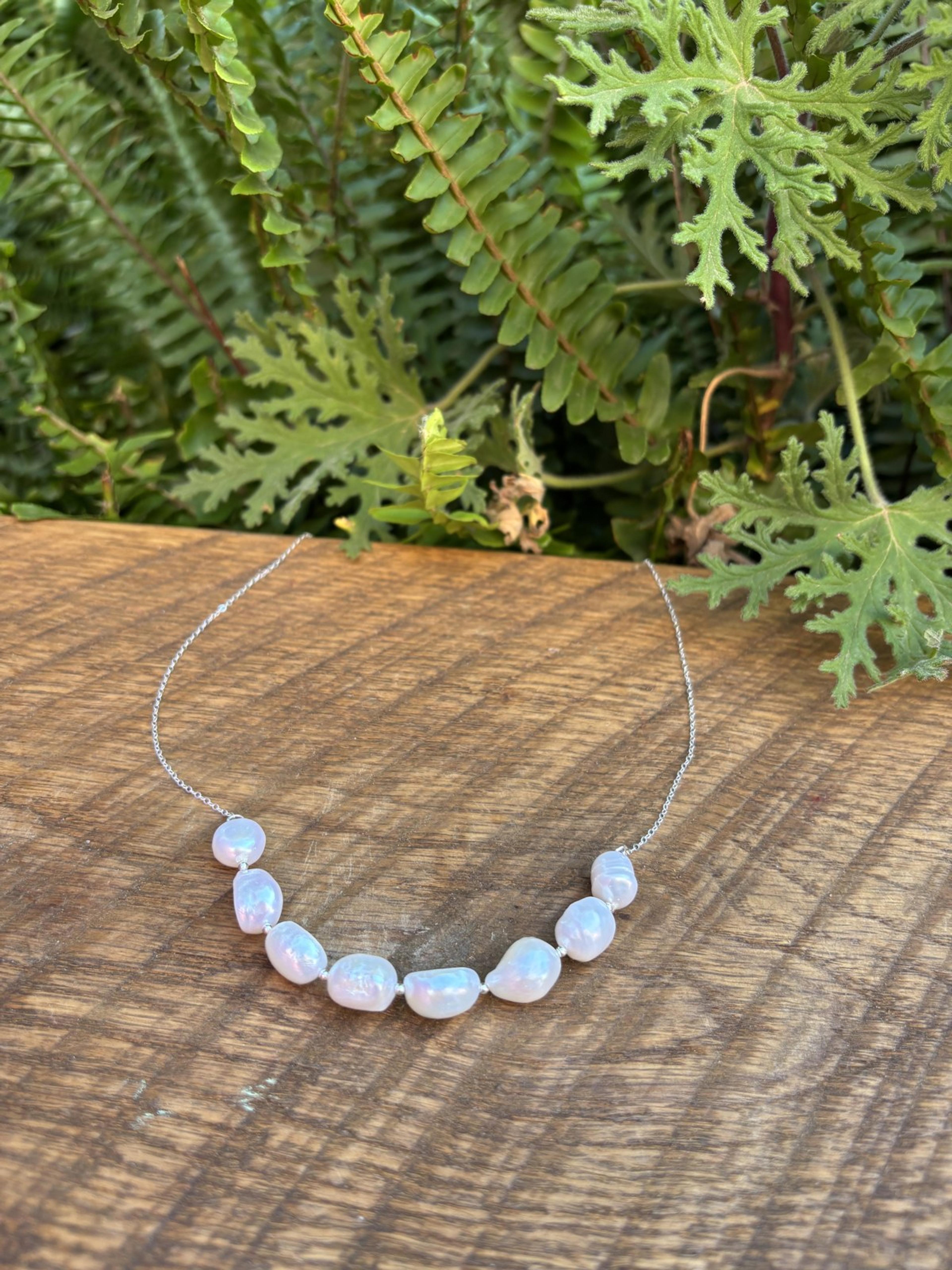 Baroque Pearl Cluster Necklace
