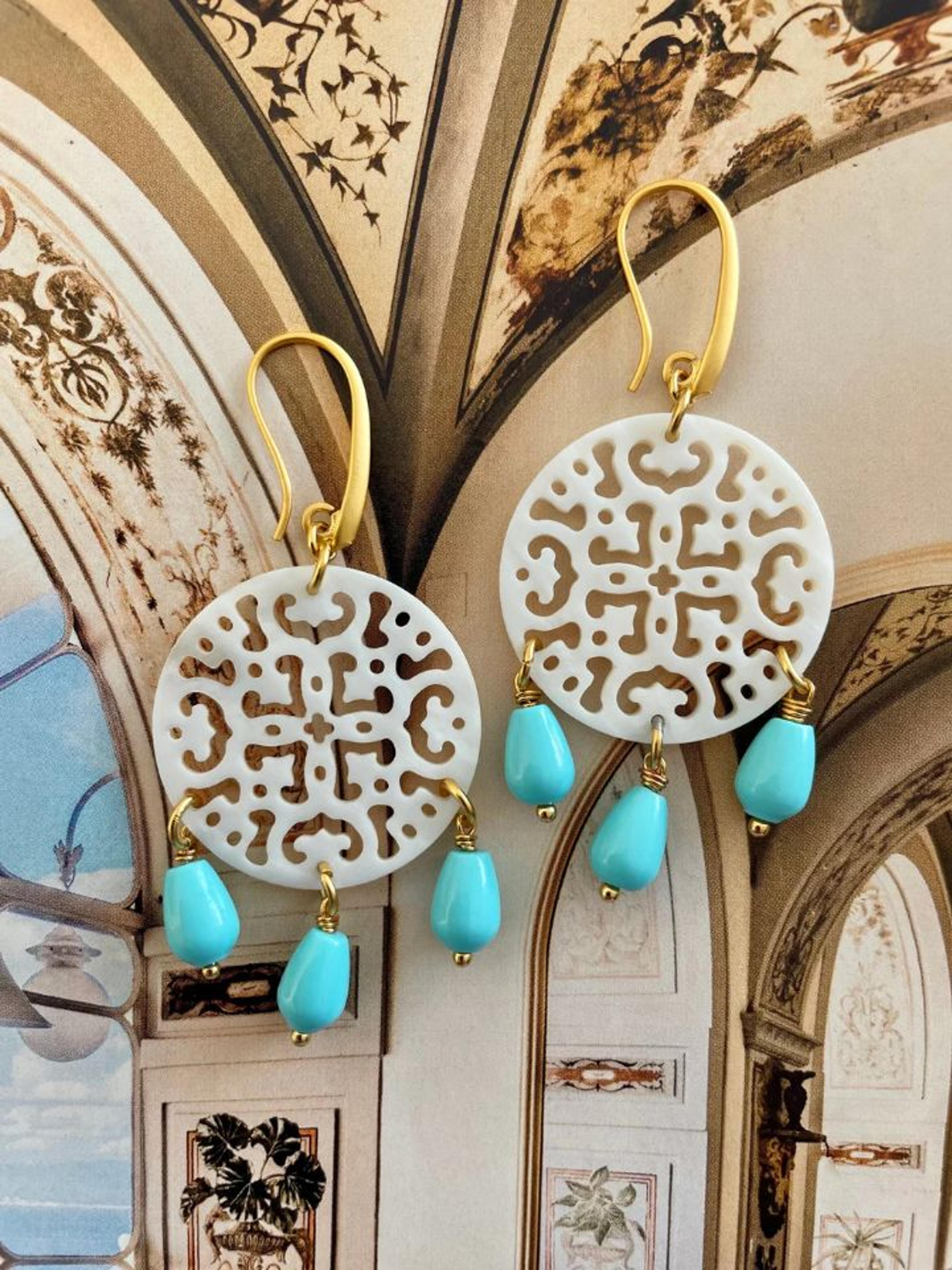 Bougainvillea Café - Ischia Earrings