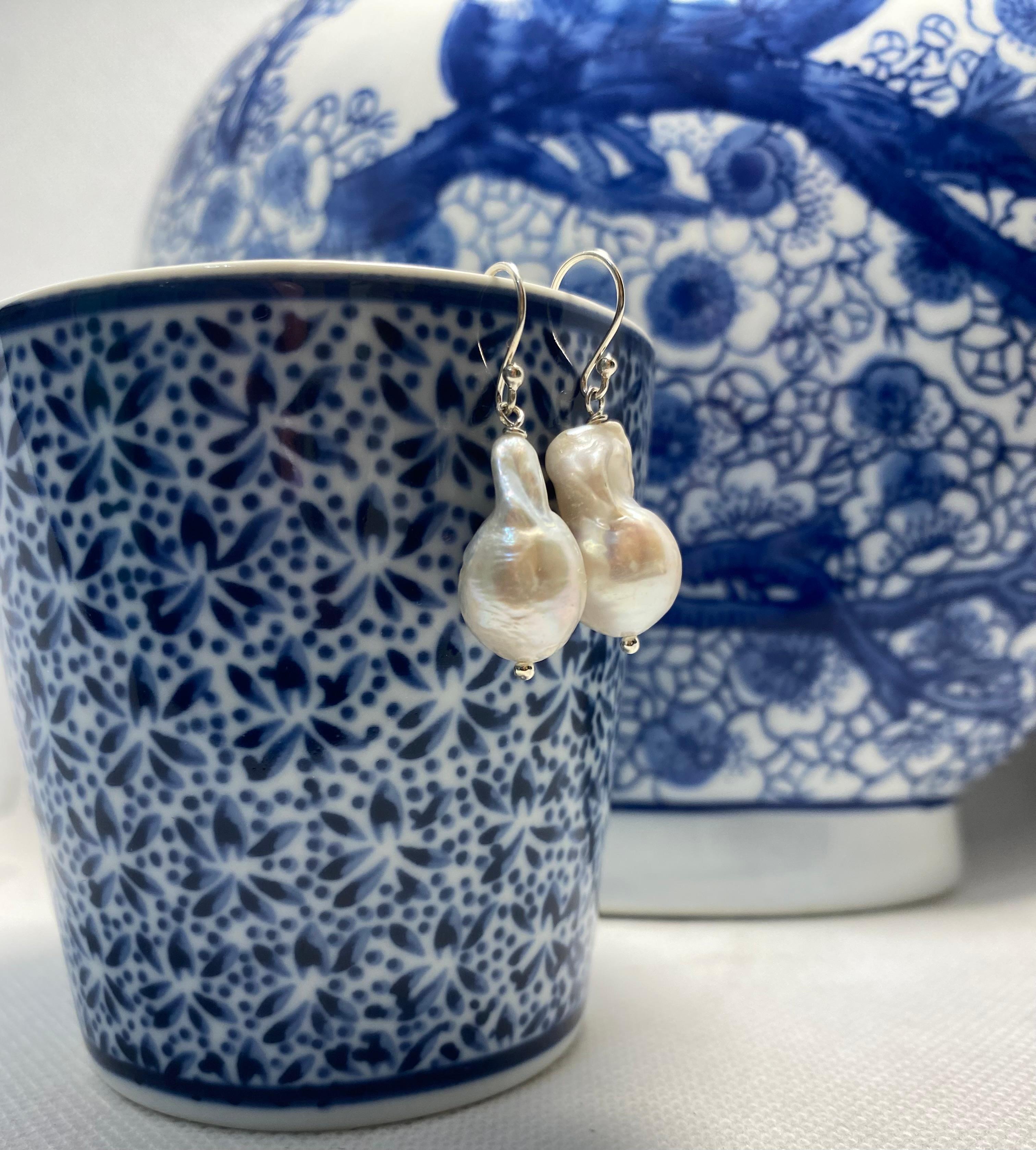Baroque Pearl Drop Earring