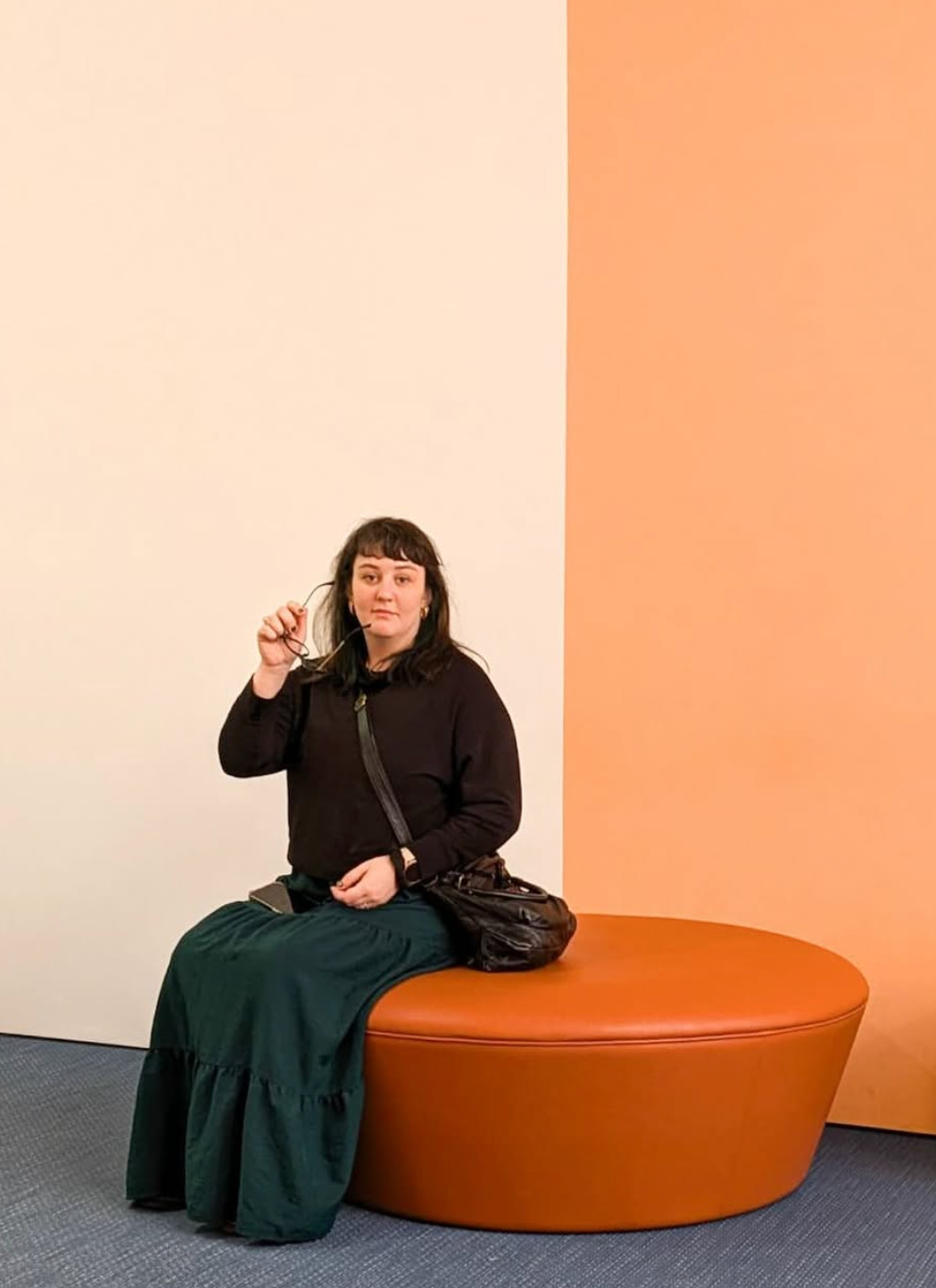 Amanda Rybicka sitting on a chair