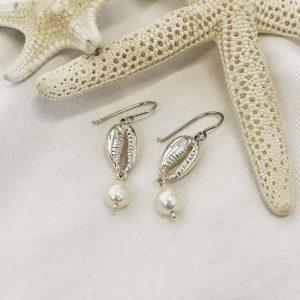 Kinkel Jewelry - Cowrie Pearl Earrings