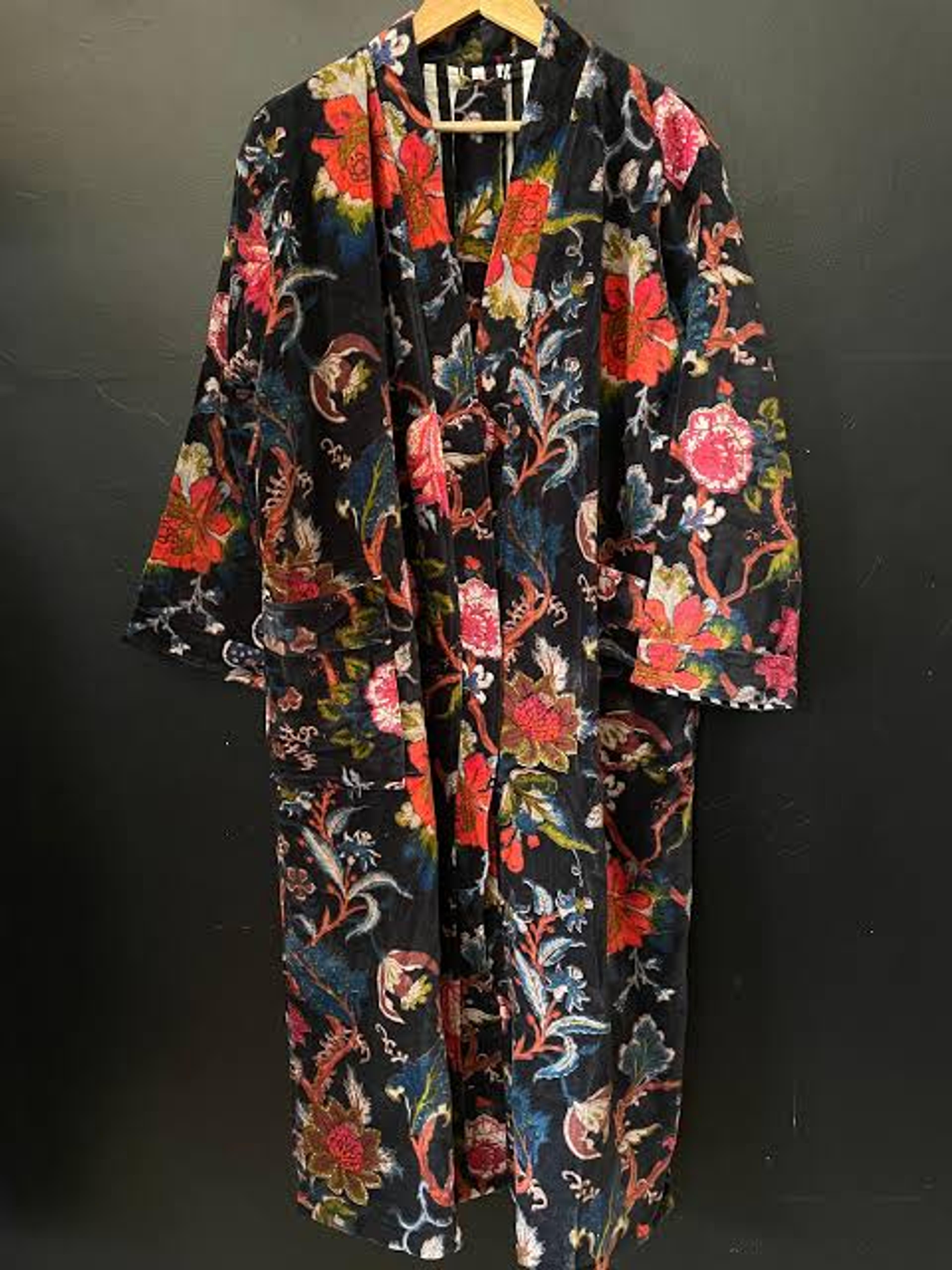 Cotton Velvet Kimono