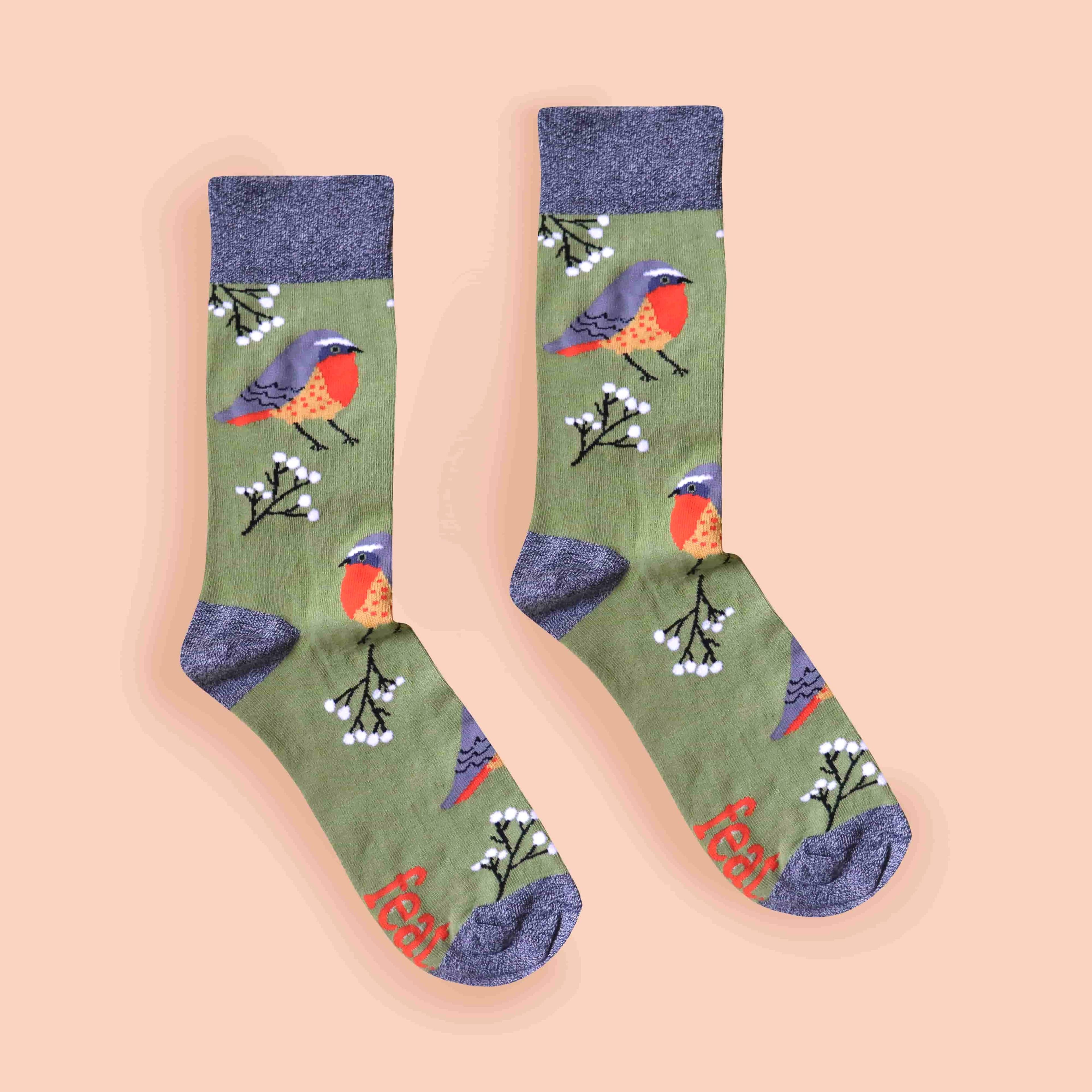 Cape Robin-Chat Socks — view 2