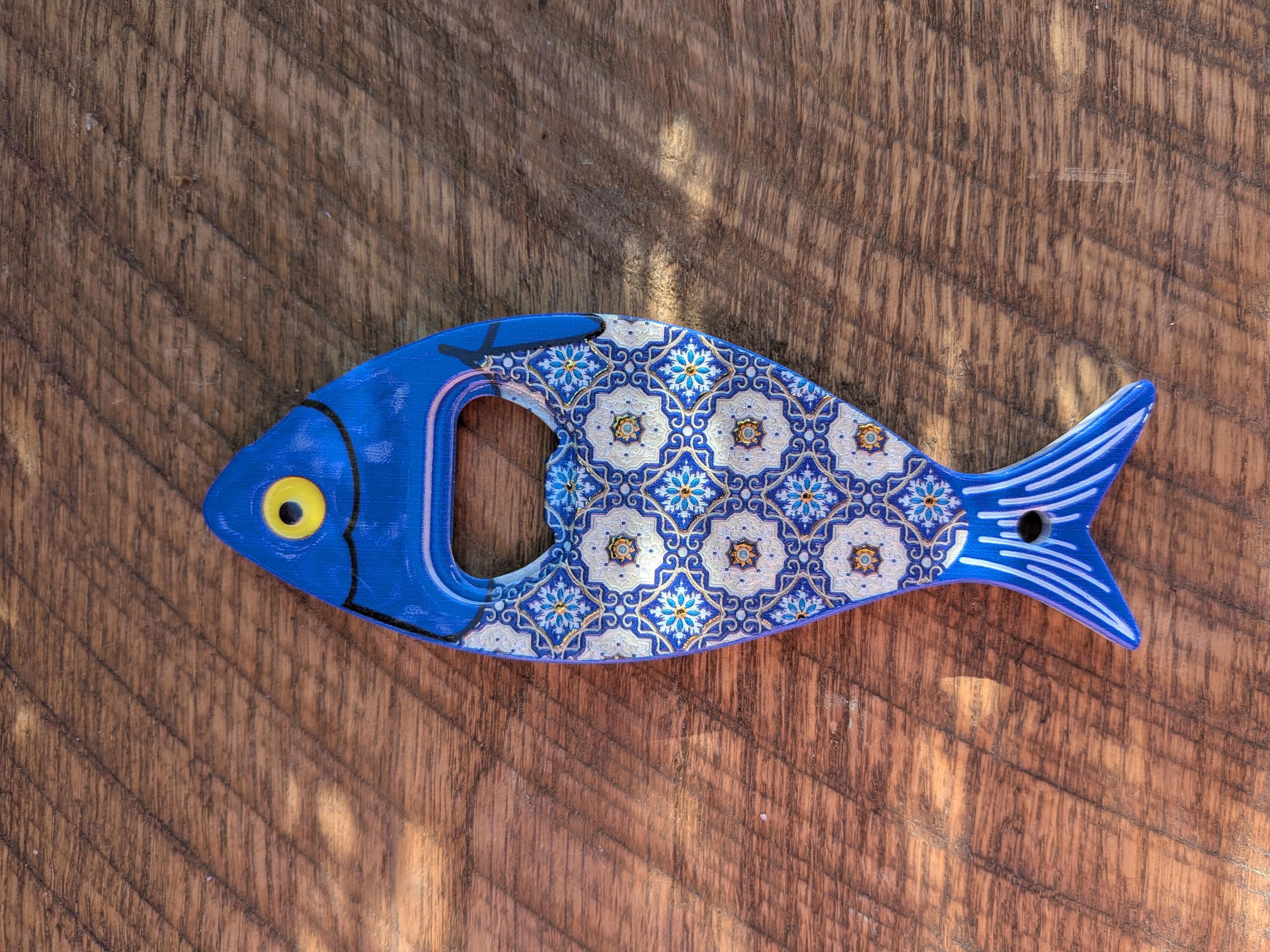 Fish Shaped Magnet Bottle Opener