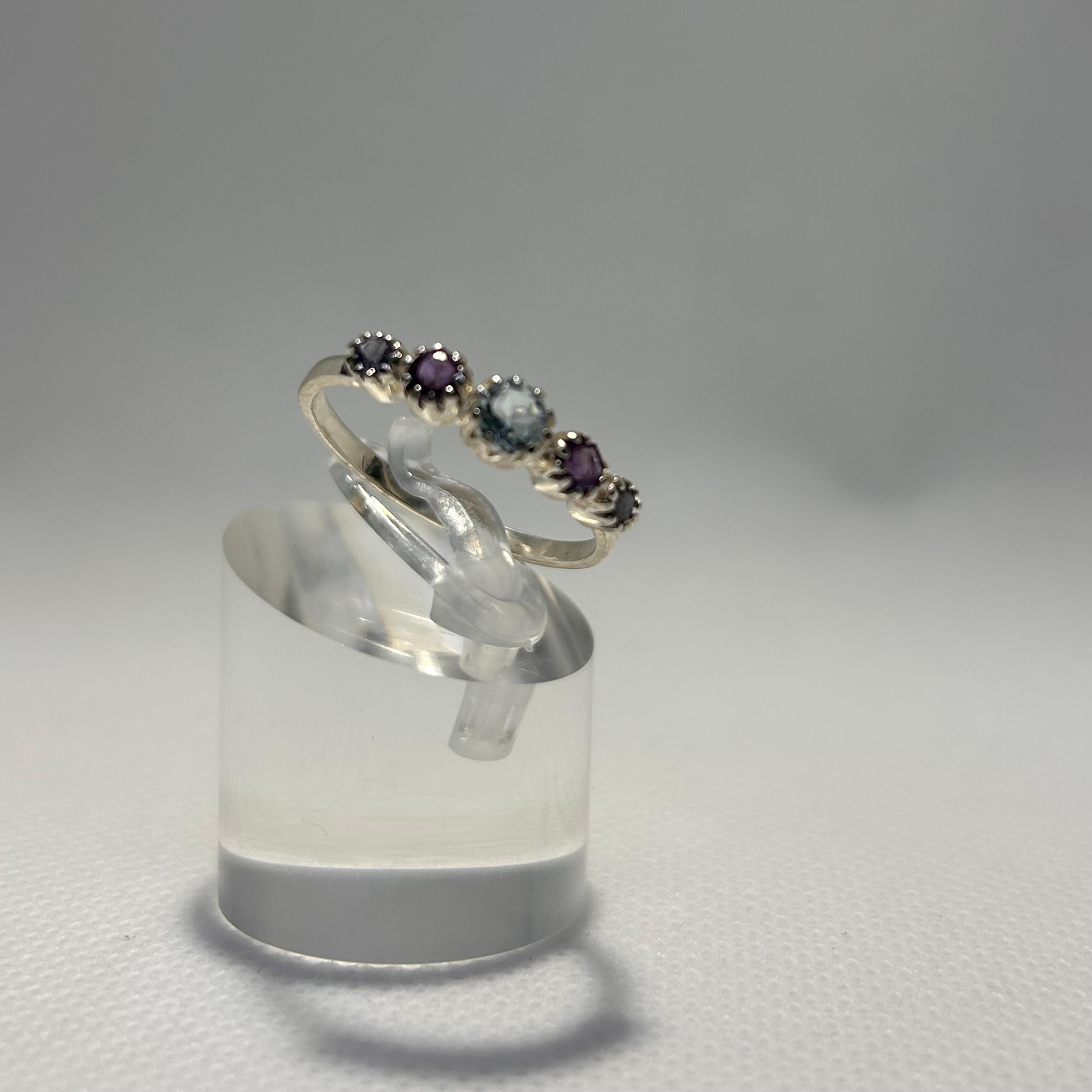 Five-Stone Ring with Cut Settings