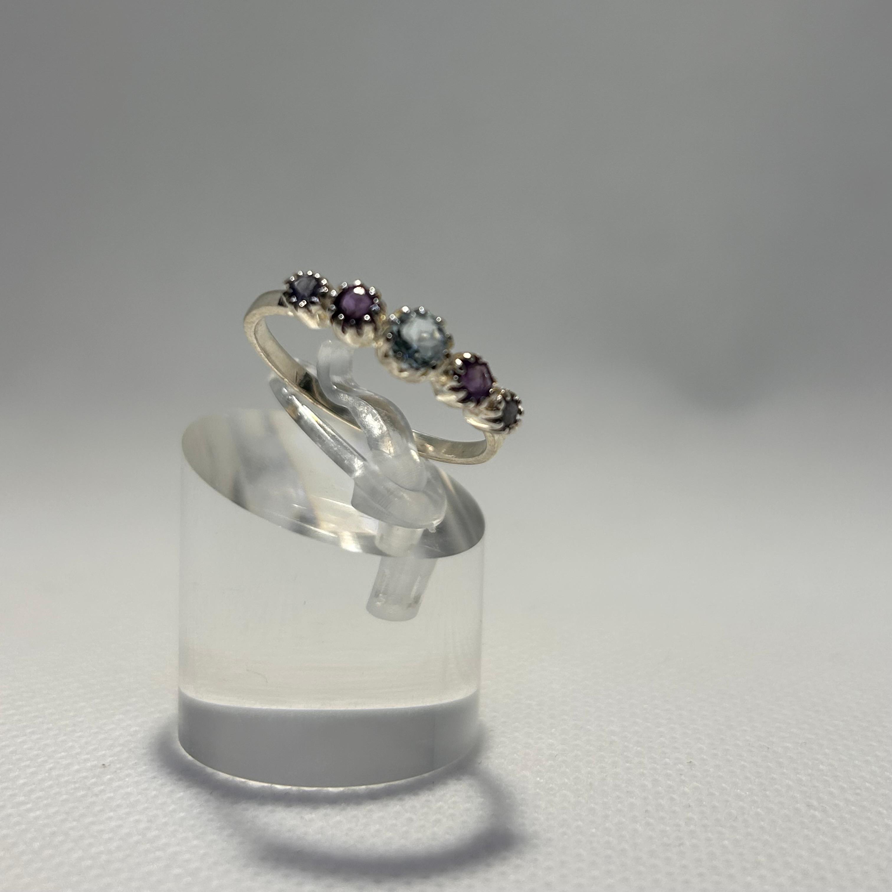 Five-Stone Ring with Cut Settings