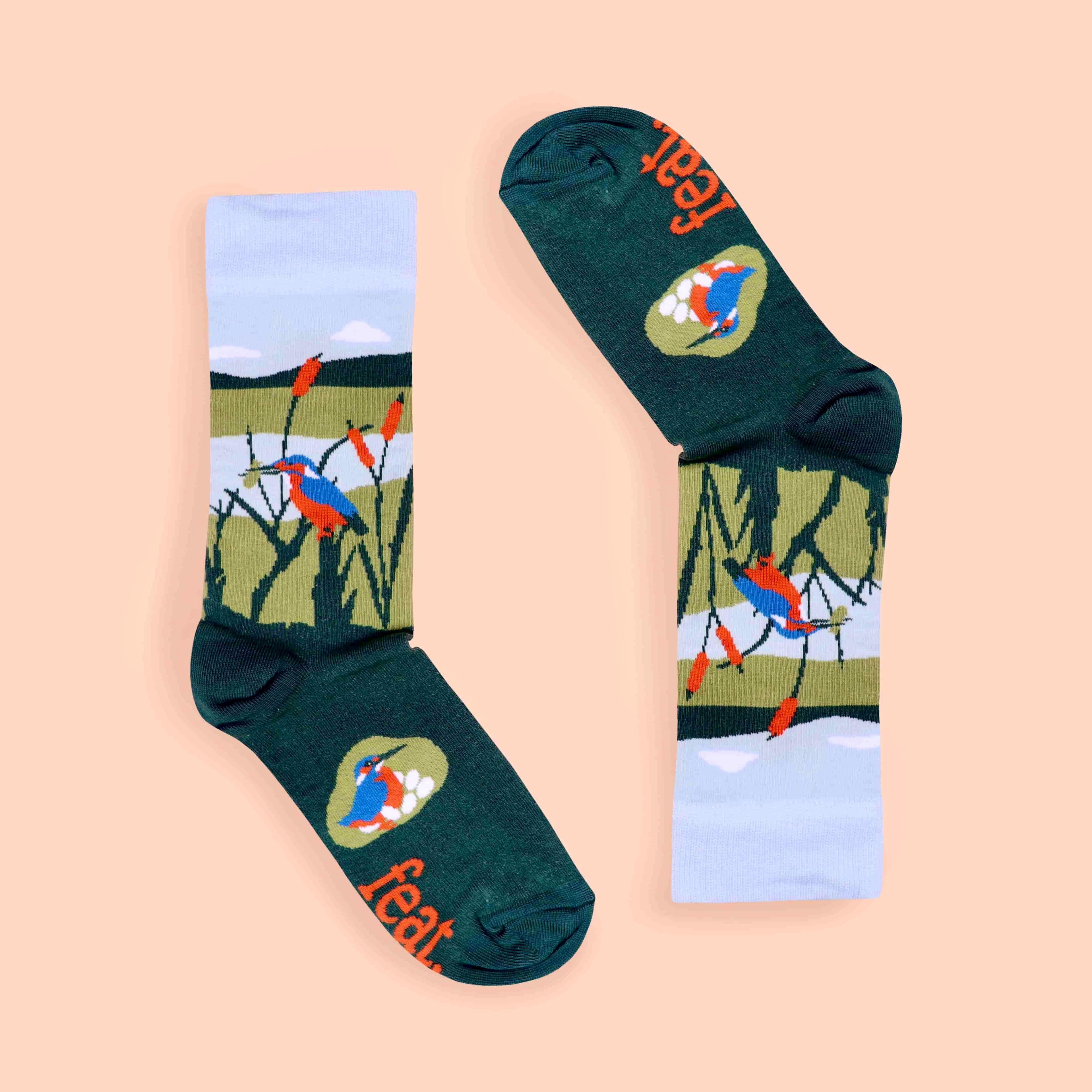 Malachite Kingfisher Socks