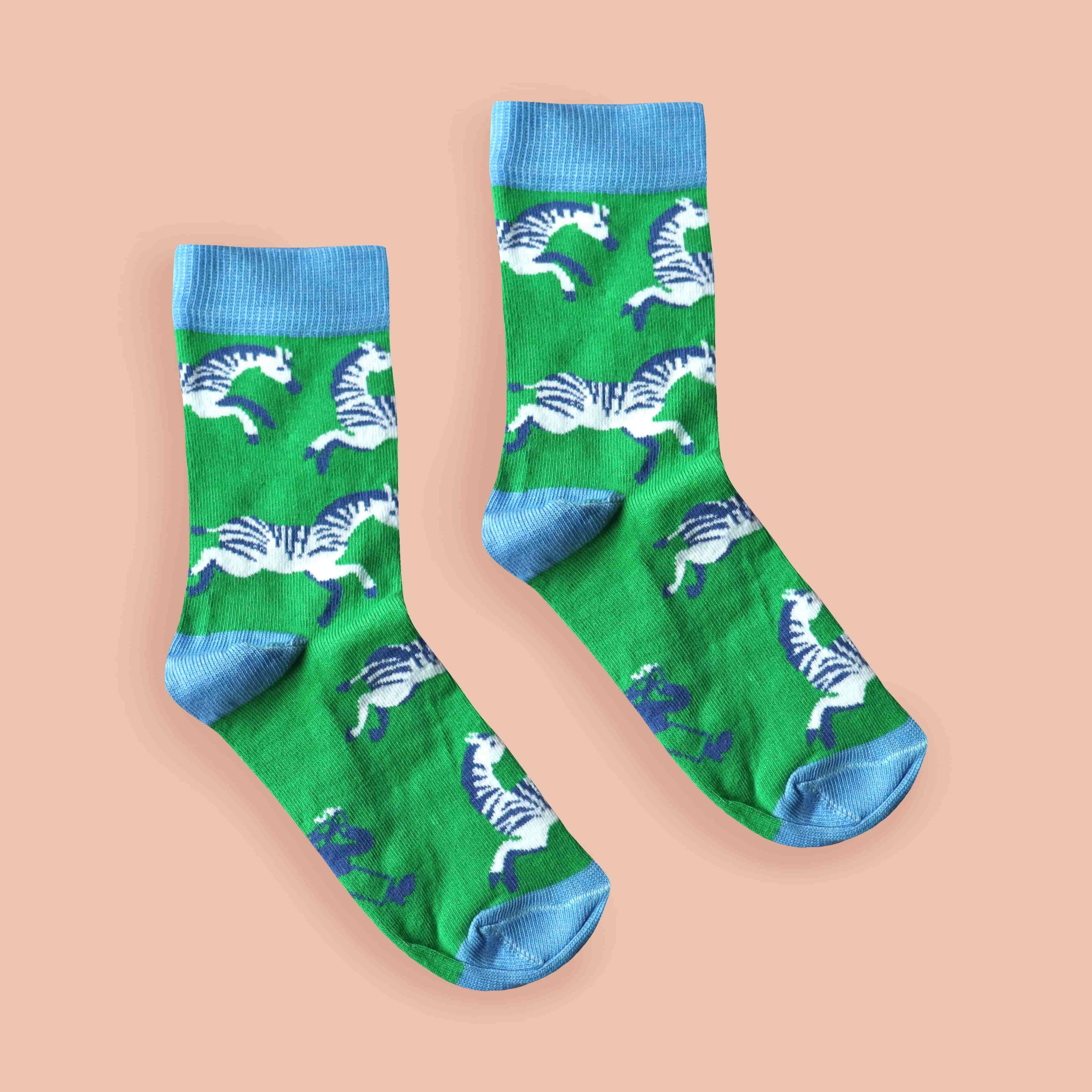 Kids' Zebra Socks — view 2