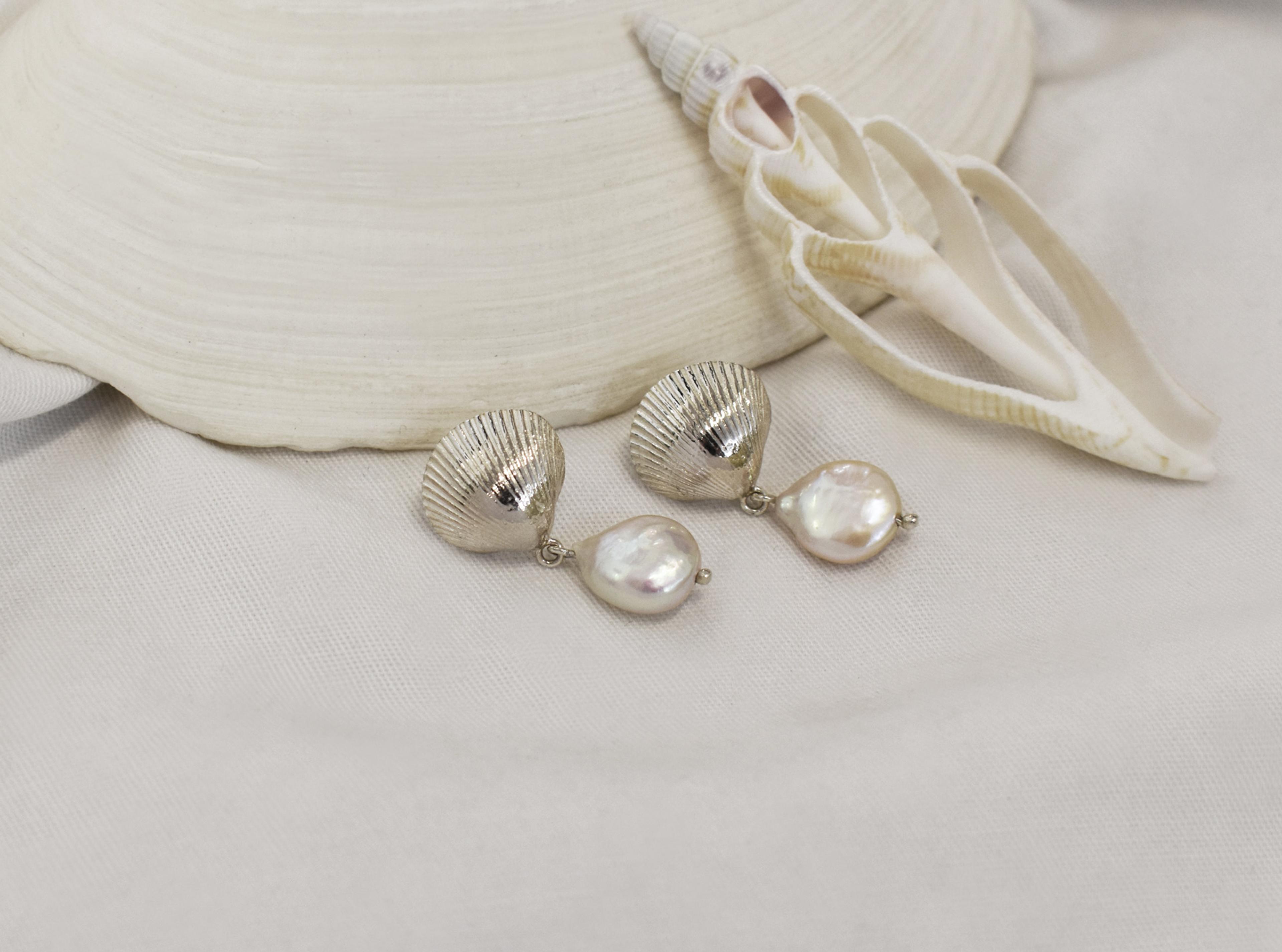 Kinkel Jewelry - Calico Pearl Studs — view 4