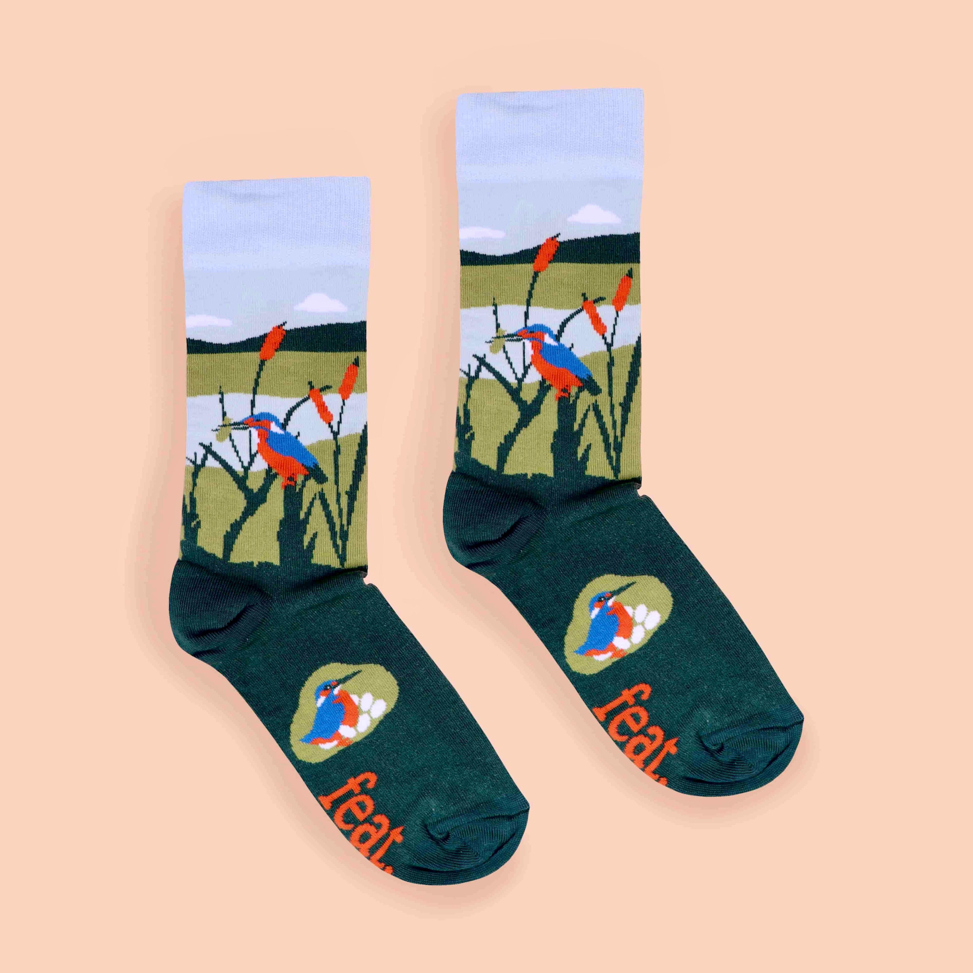 Malachite Kingfisher Socks — view 4