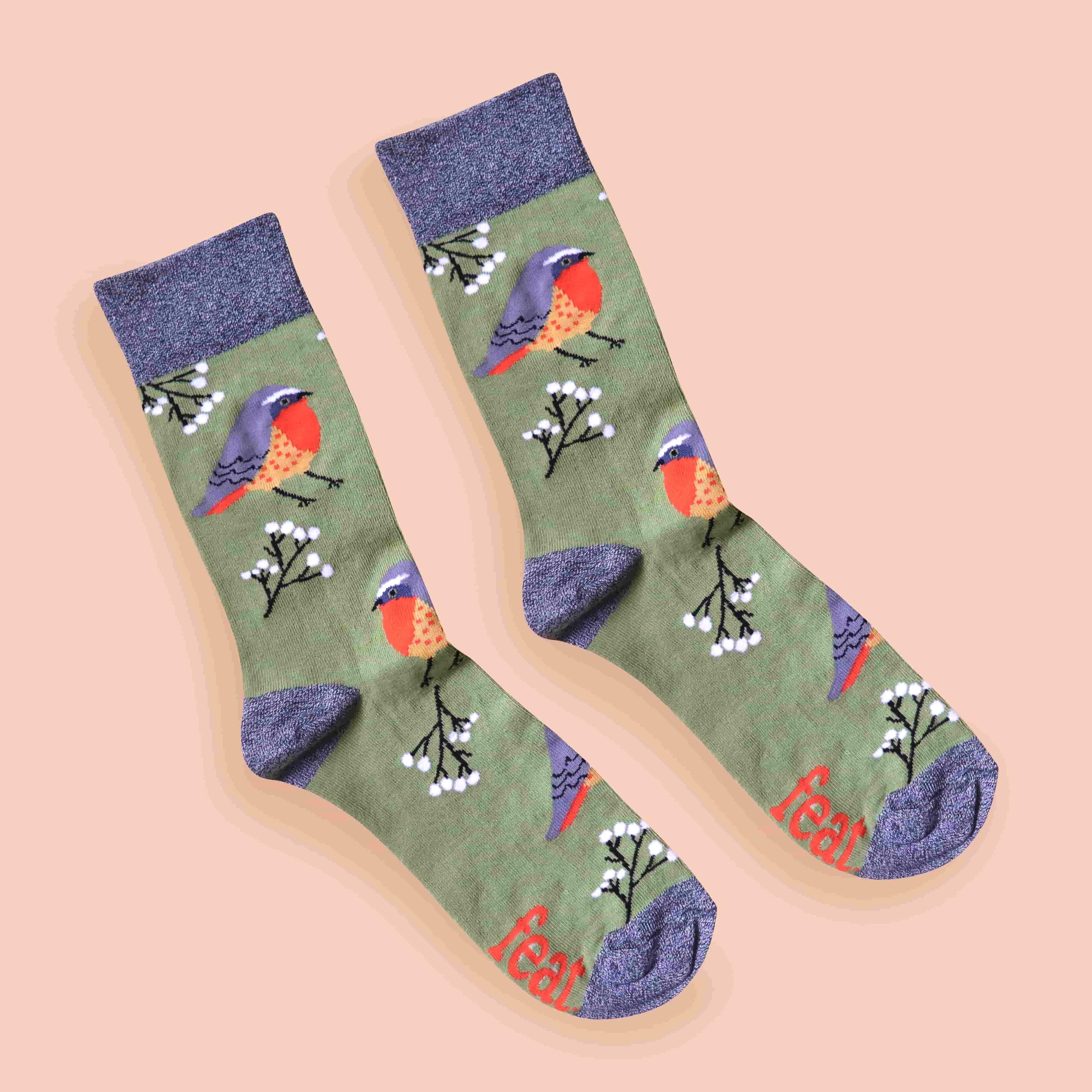 Cape Robin-Chat Socks