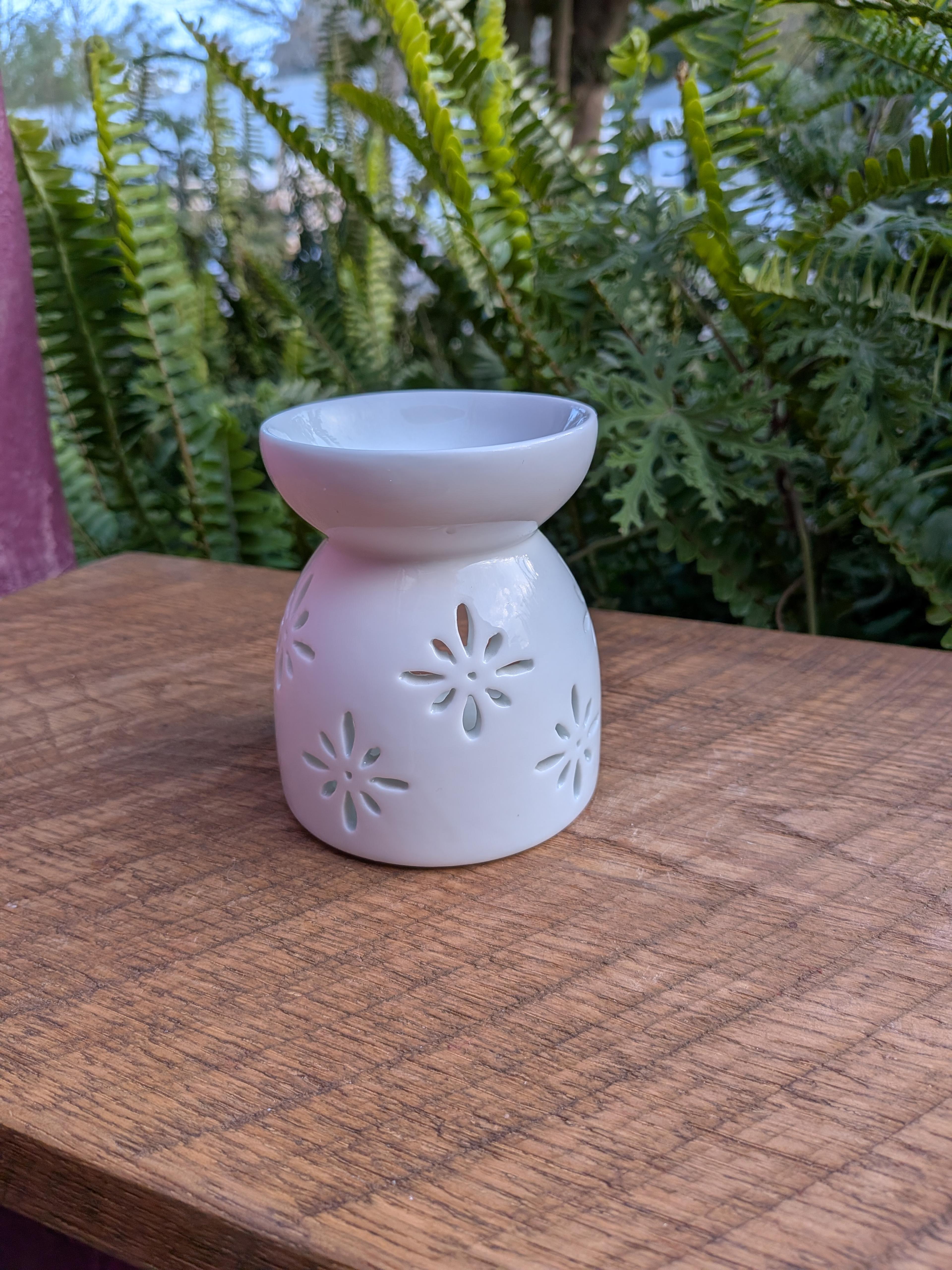 White Ceramic Wax Burner