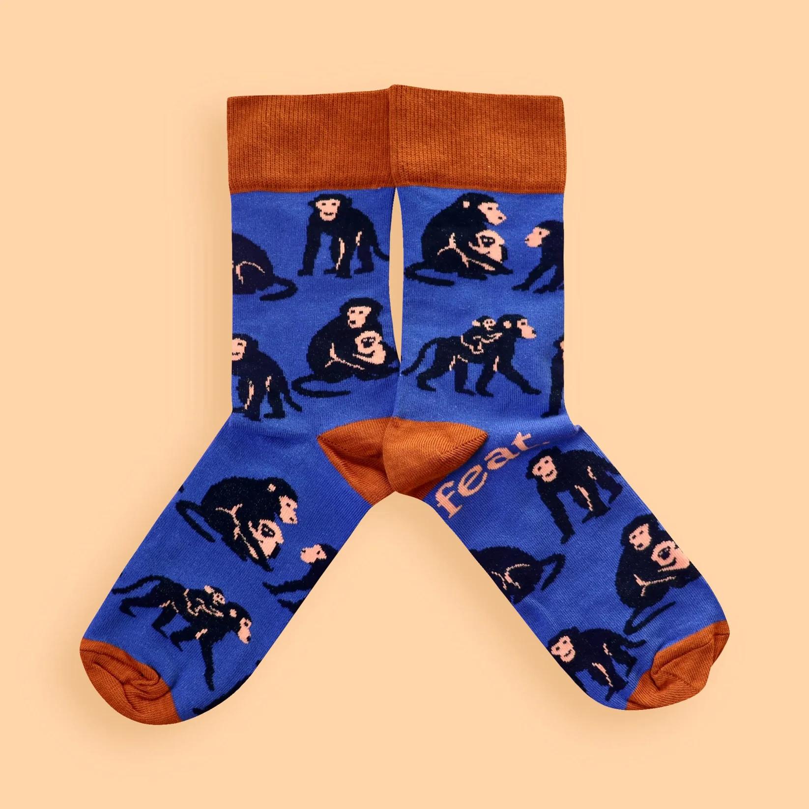 Feat Adult Socks - Baboon Troop socks | Wildlife of South Africa