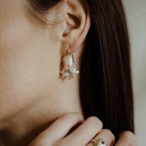 Kinkel Jewelry - Coral Pearl Earrings Kinkel
