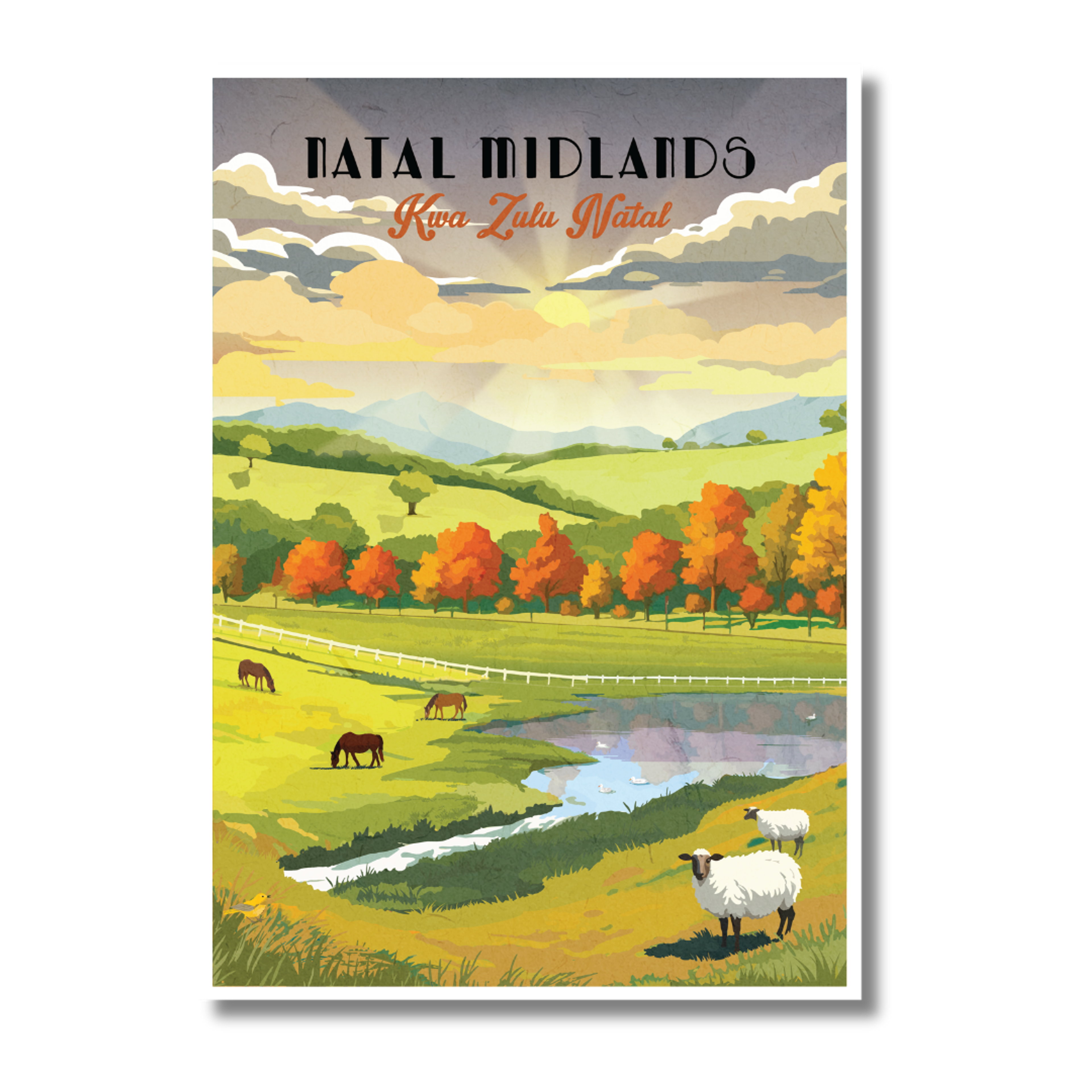 Natal Midlands Travel Poster — view 1
