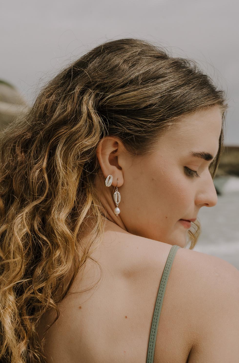 Kinkel Jewelry - Cowrie Studs — view 3