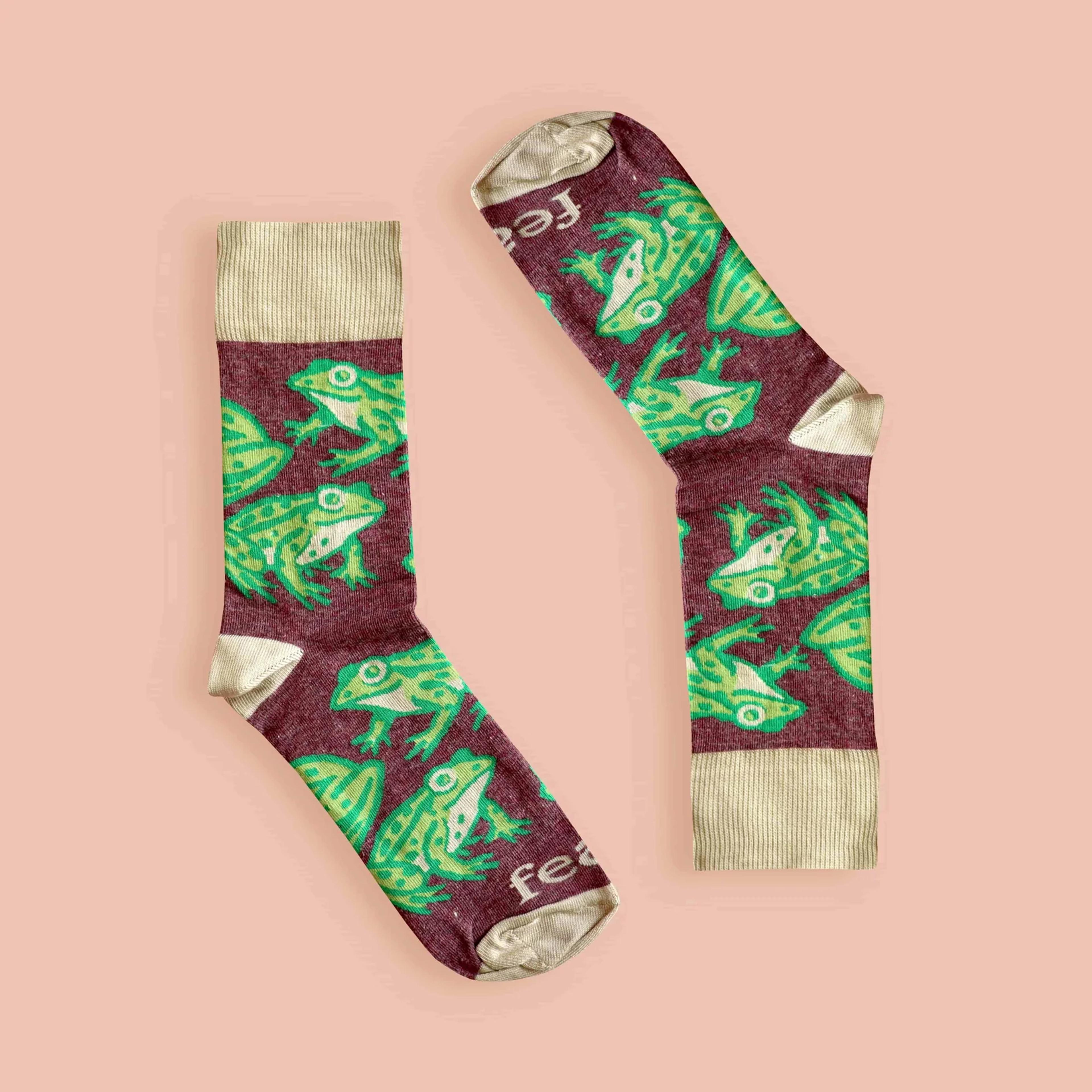 Feat Adult Socks - Cape River Frog socks