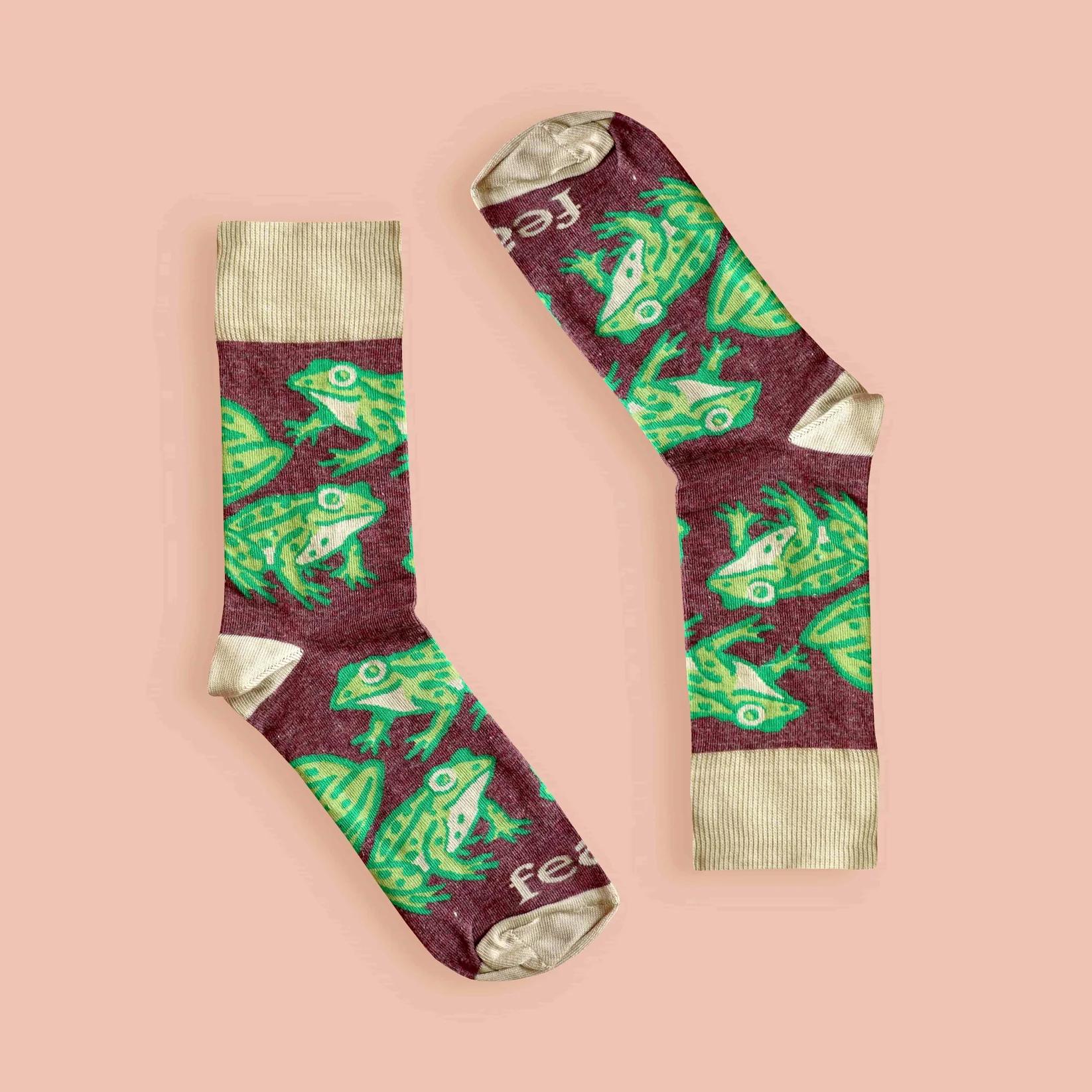 Feat Adult Socks - Cape River Frog socks