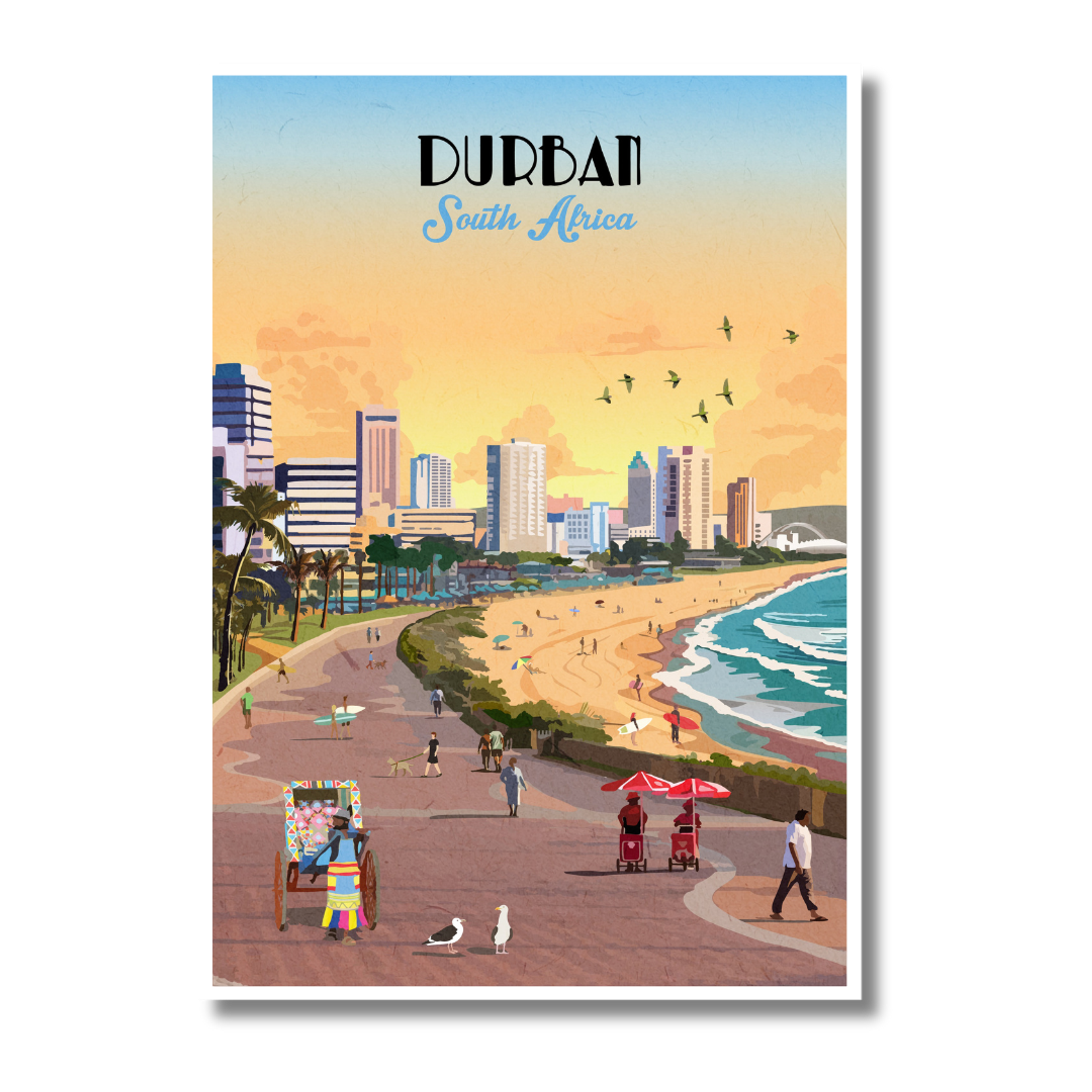 Durban Travel Poster — view 1