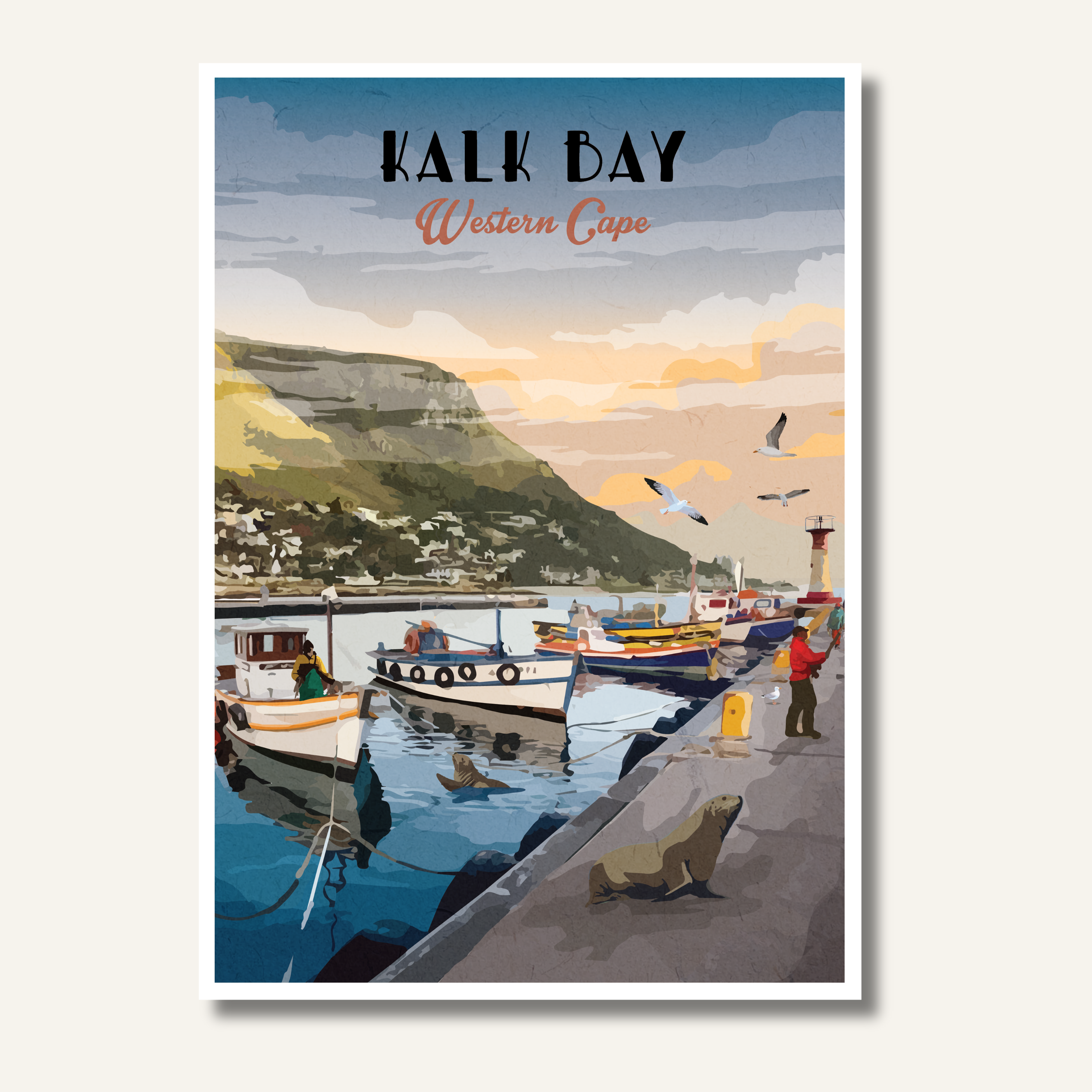 Kalk Bay Travel Poster — view 1
