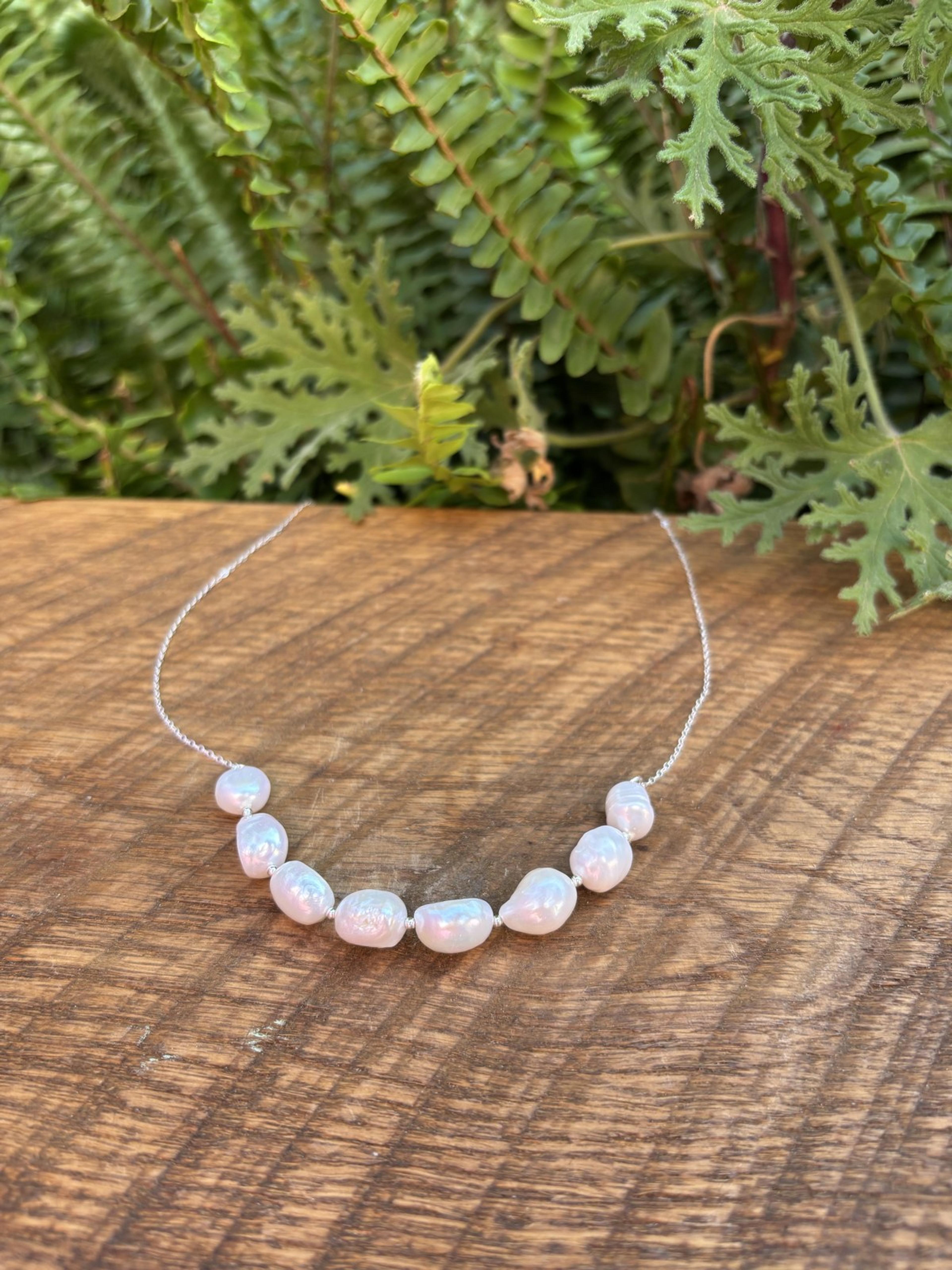 Baroque Pearl Cluster Necklace