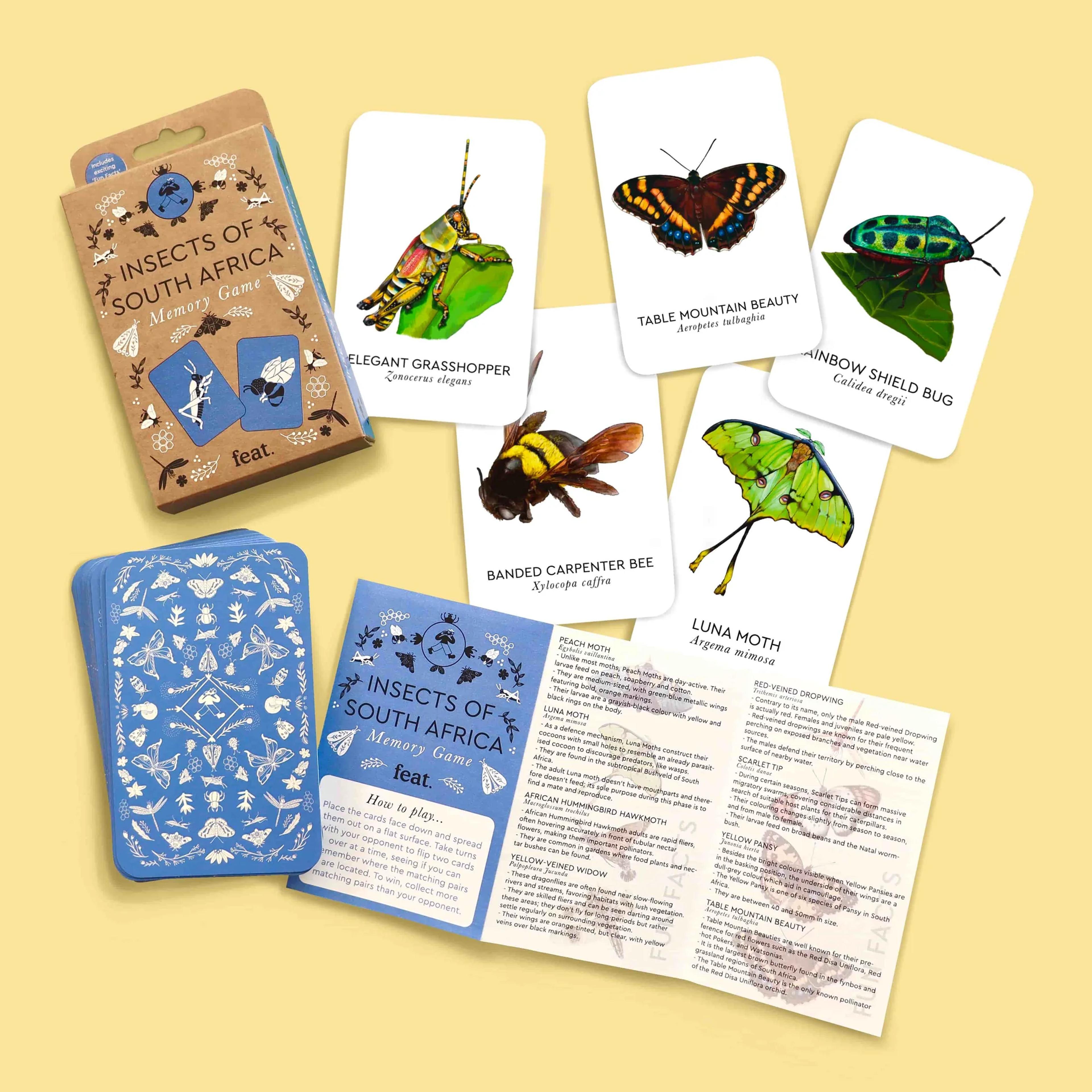Feat - Insects of South Africa Memory Game