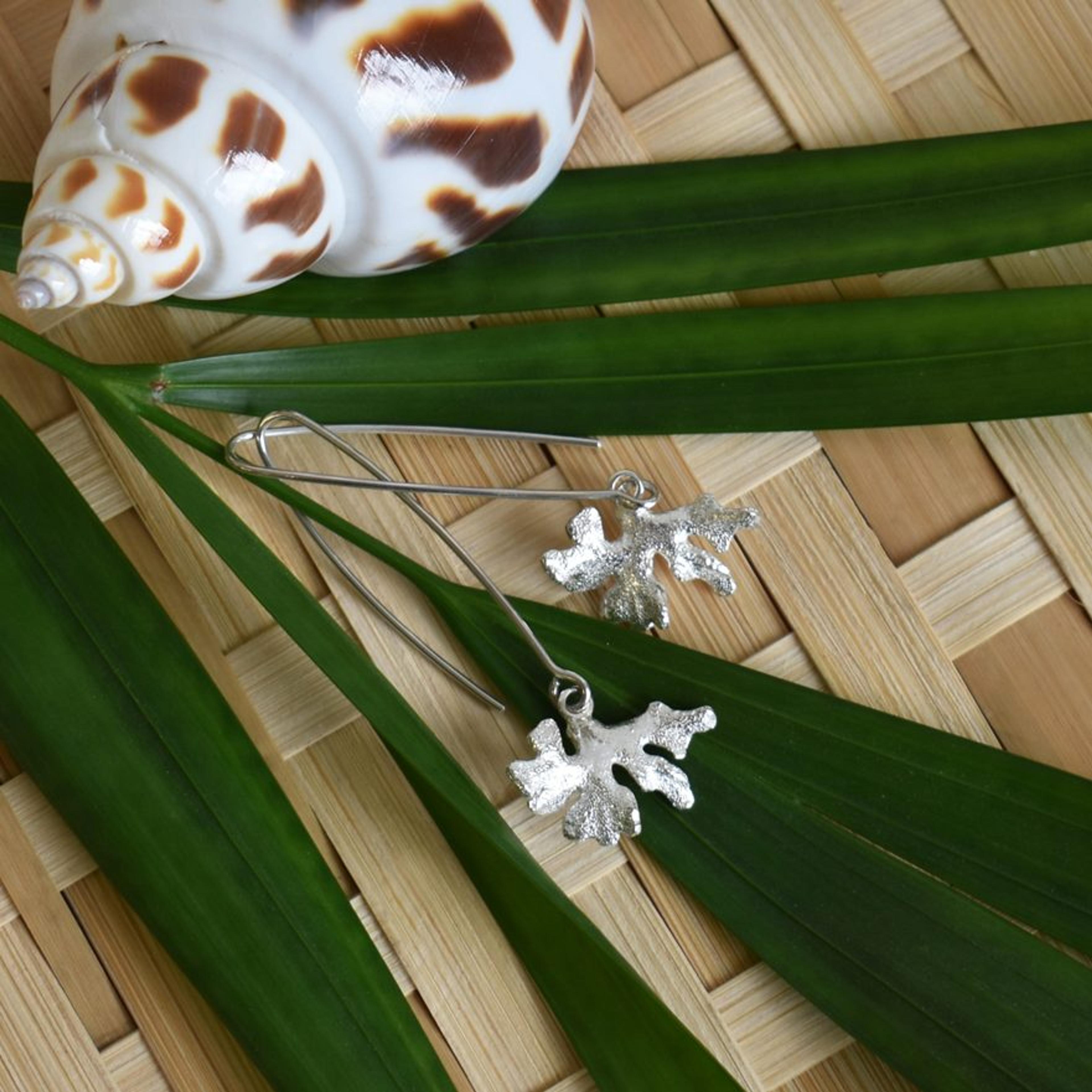 Coral Dangling Earrings