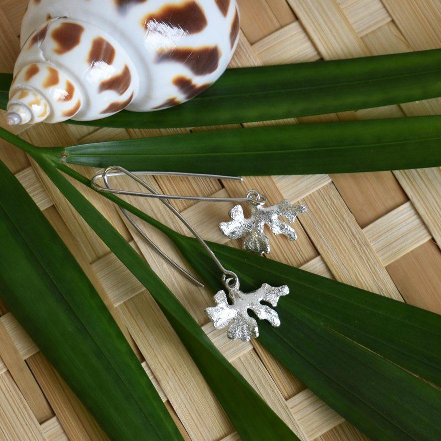 Coral Dangling Earrings