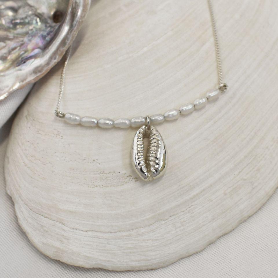 Kinkel Jewelry - Cowrie Pearl Necklace