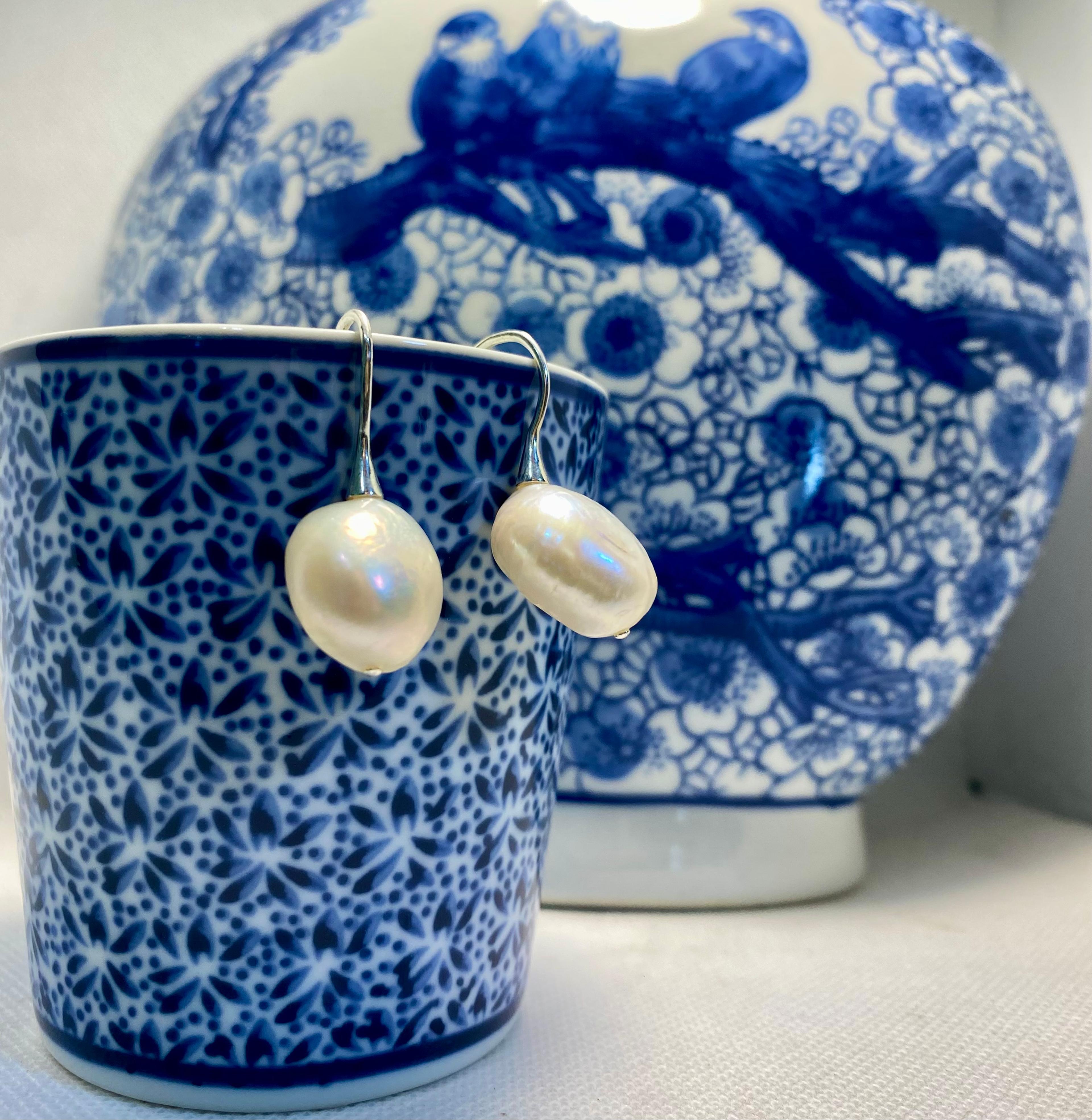 Baroque Pearl Hook Earring