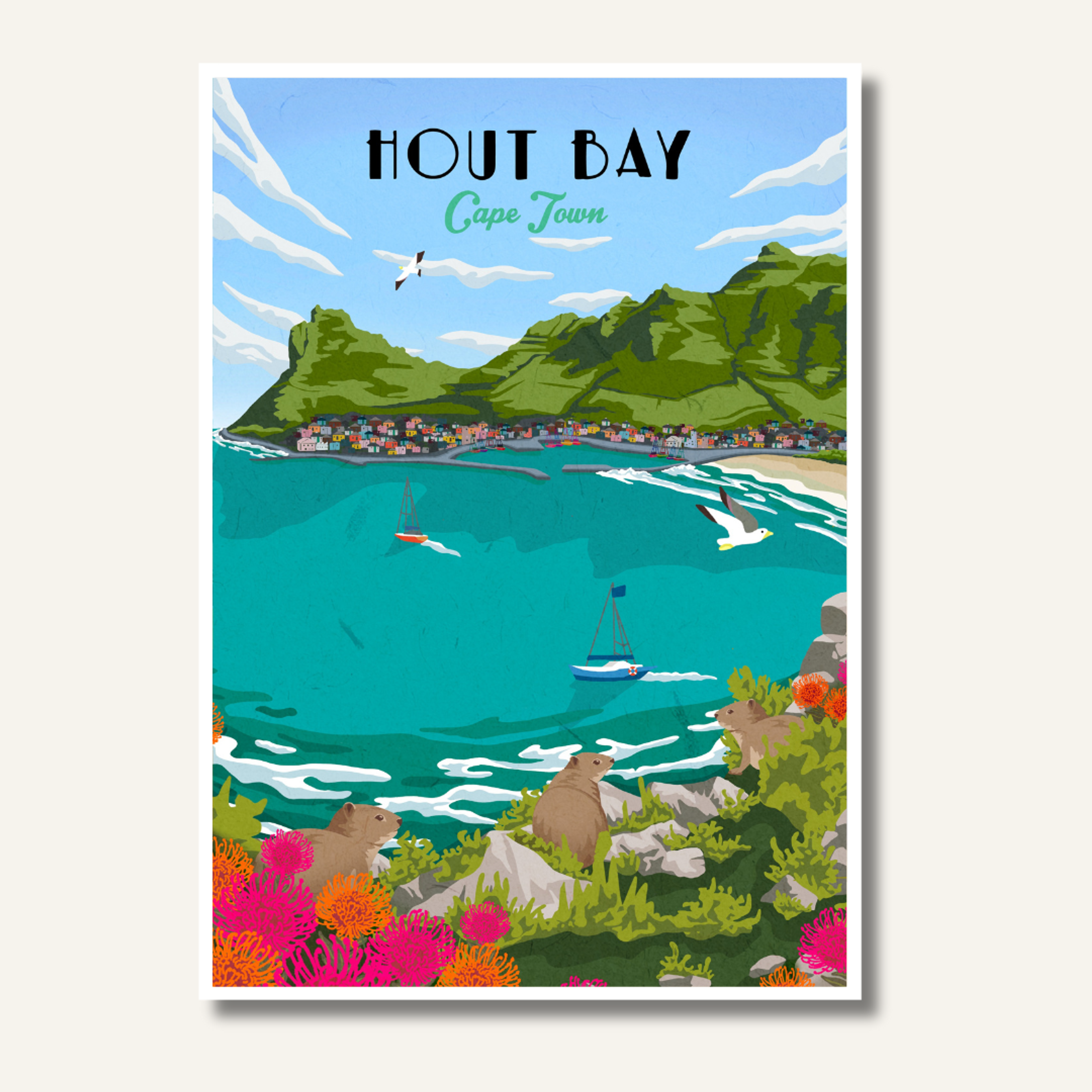 Hout Bay Travel Poster — view 1