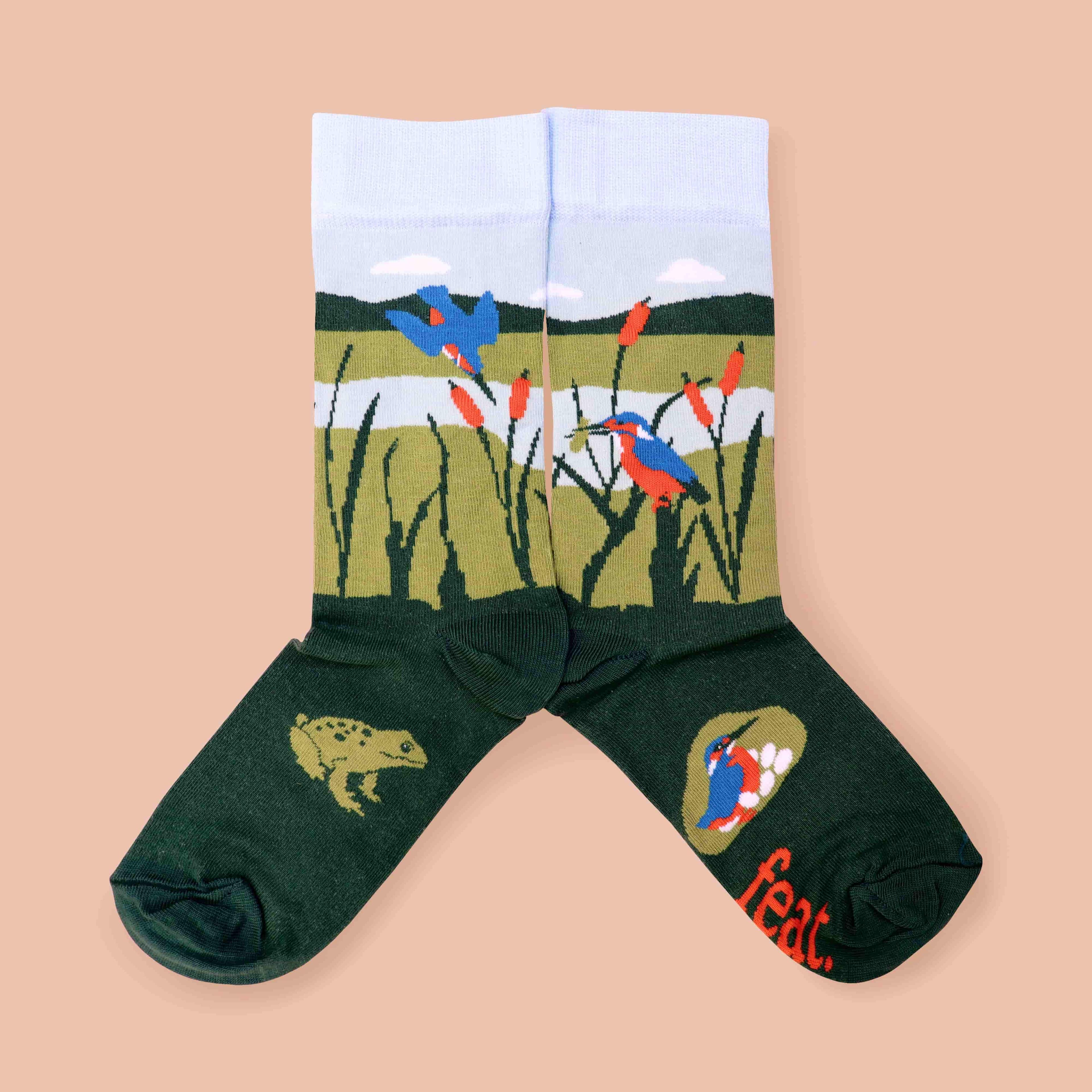 Malachite Kingfisher Socks — view 3
