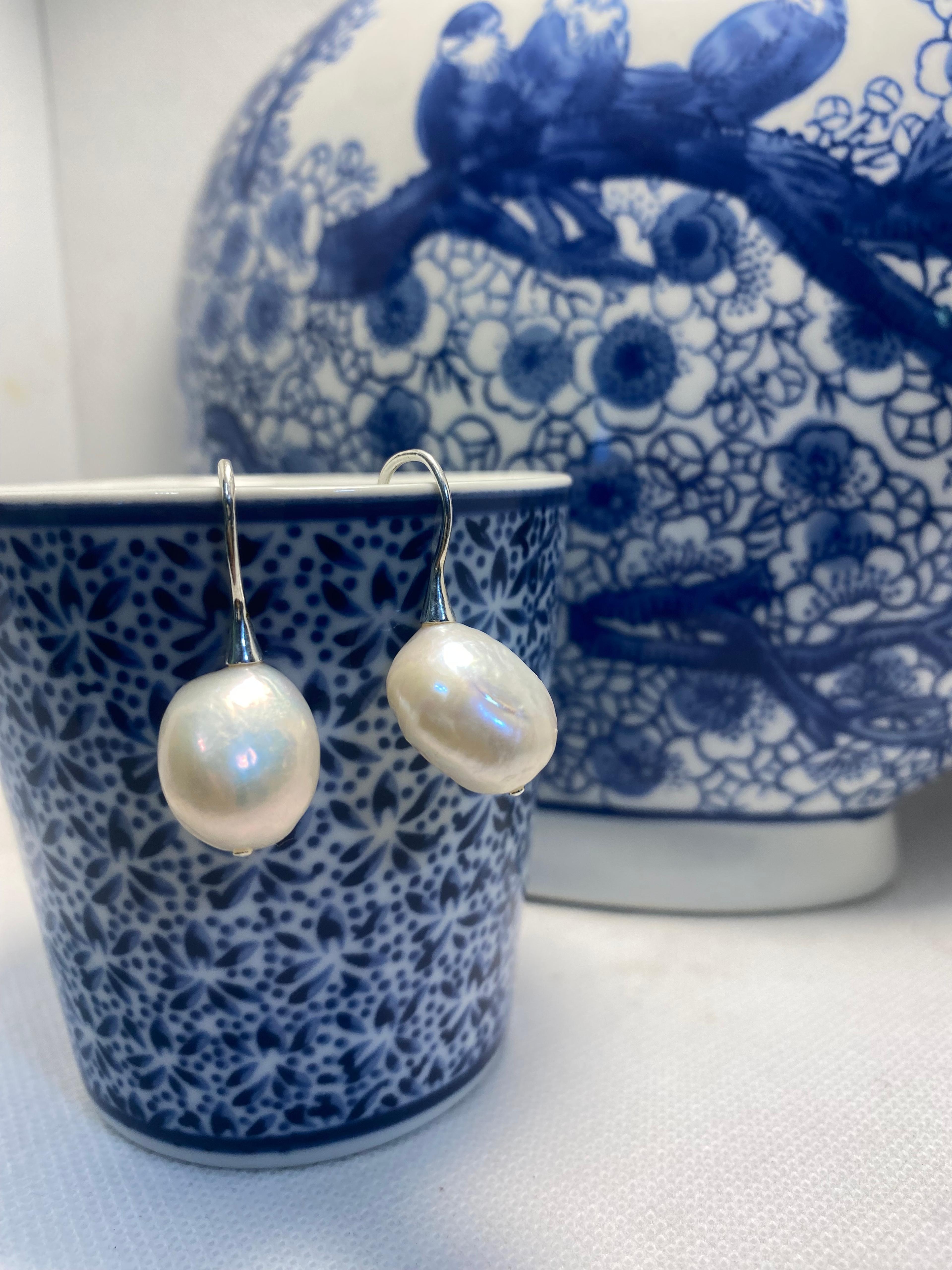 Baroque Pearl Hook Earring
