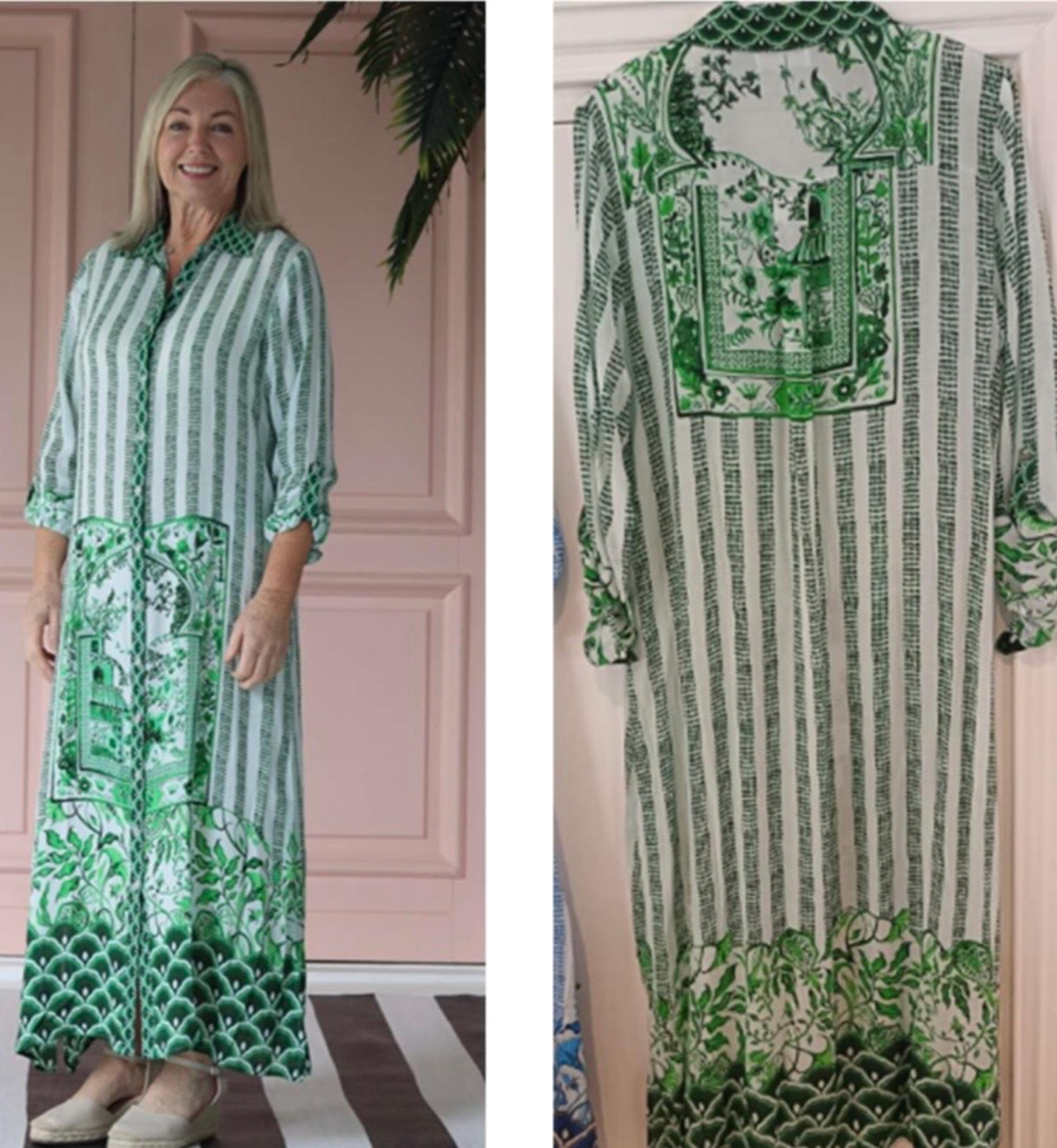 Maddison Shirt Dress Green