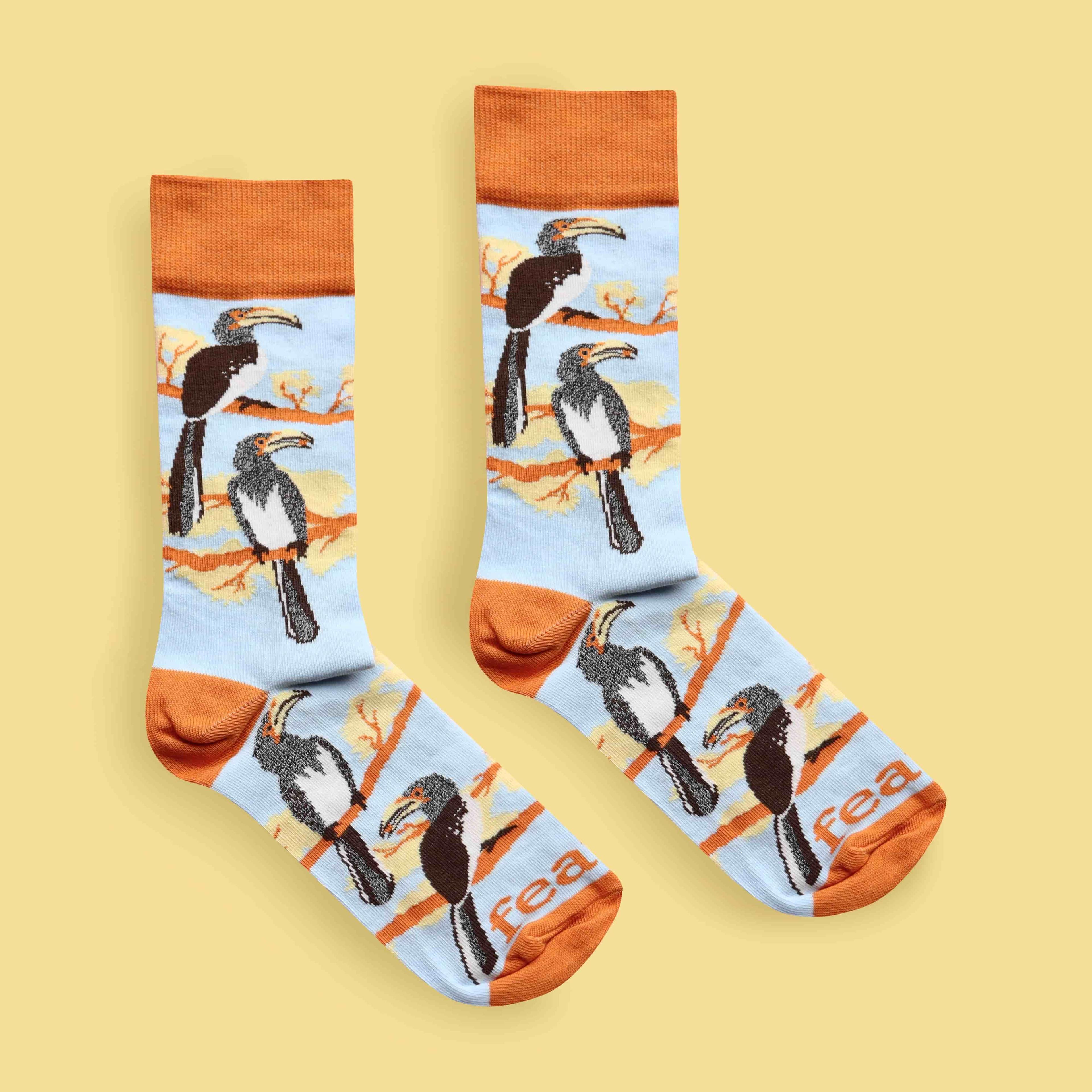 Yellow-Billed Hornbill Socks — view 3