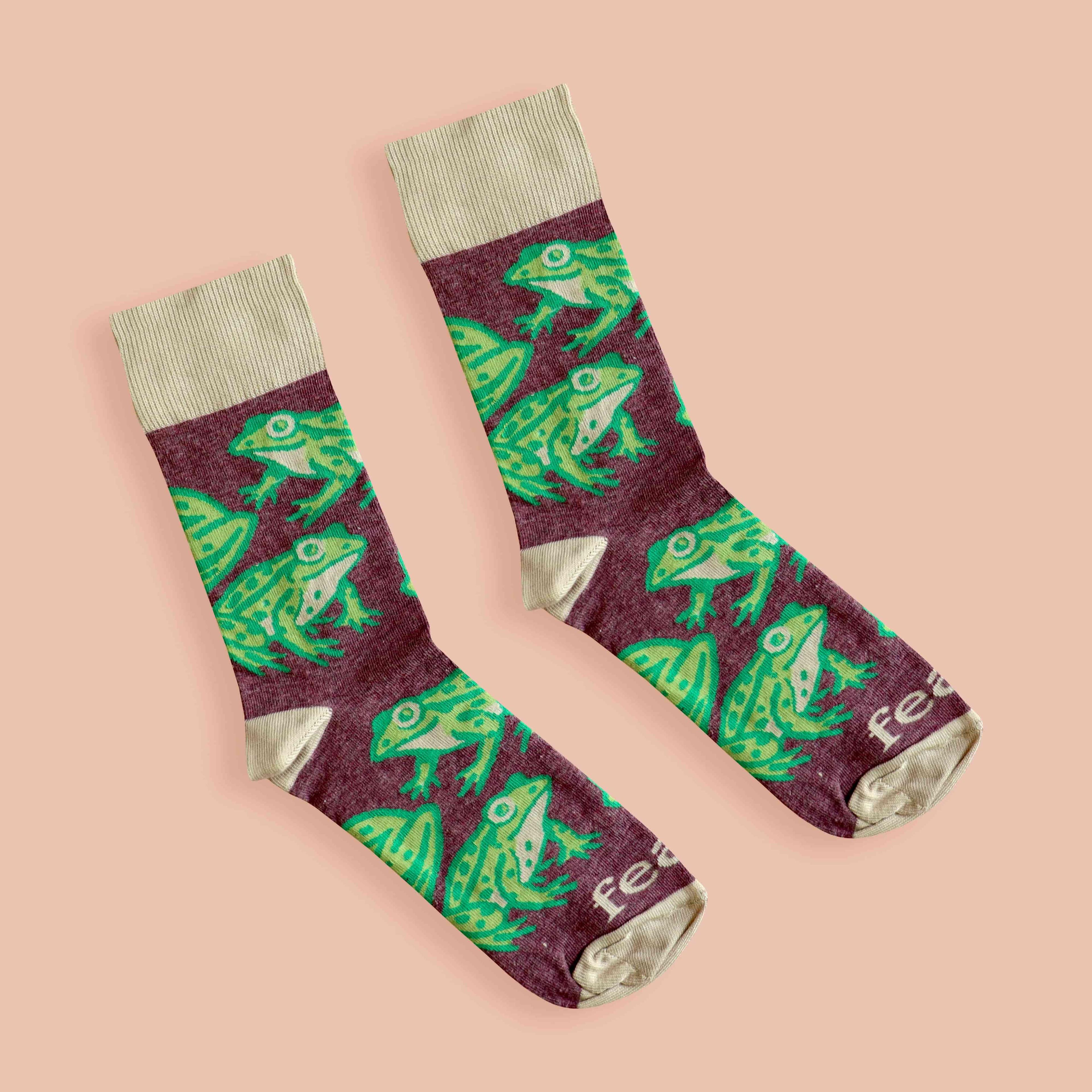 Cape River Frog Socks — view 4