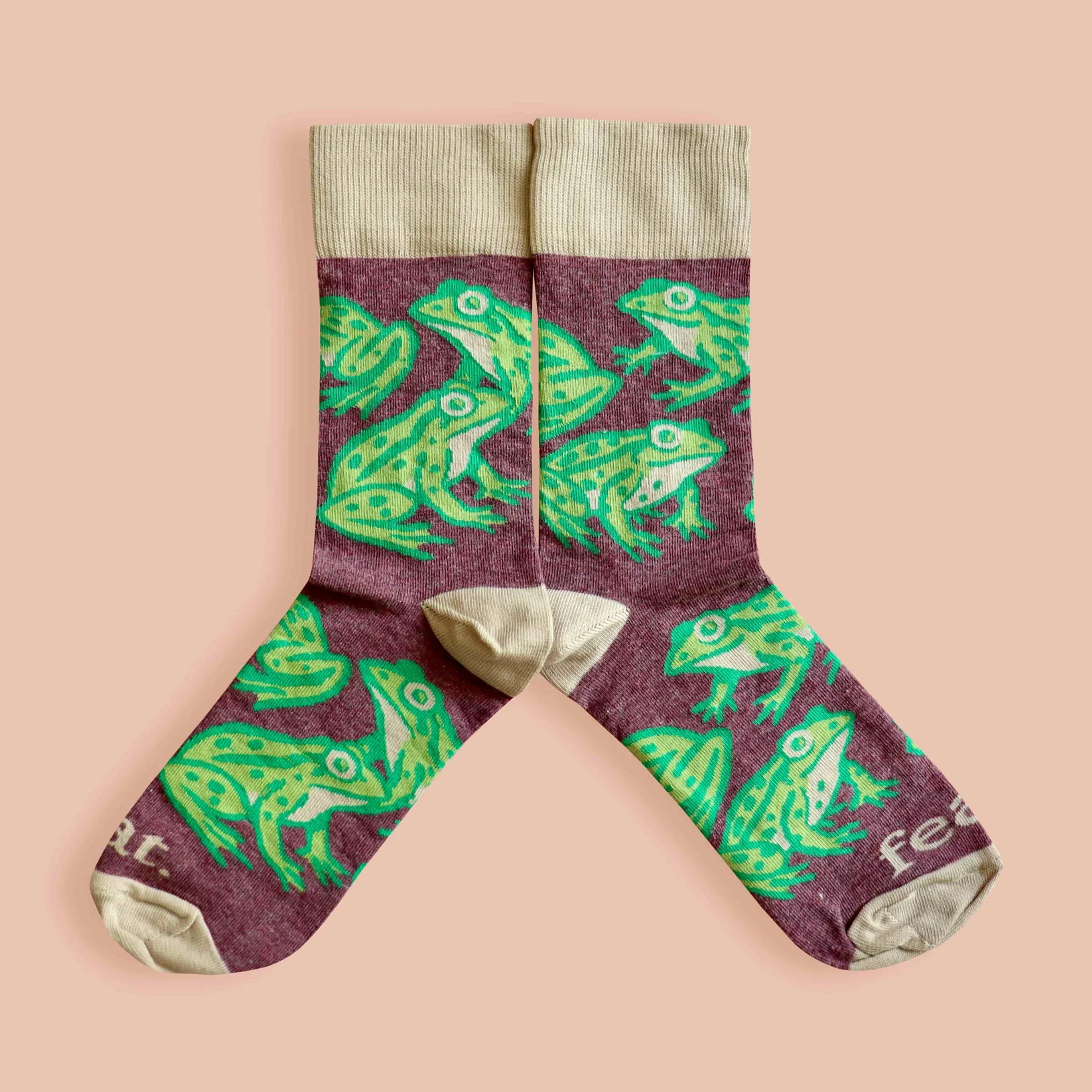 Feat Adult Socks - Cape River Frog socks