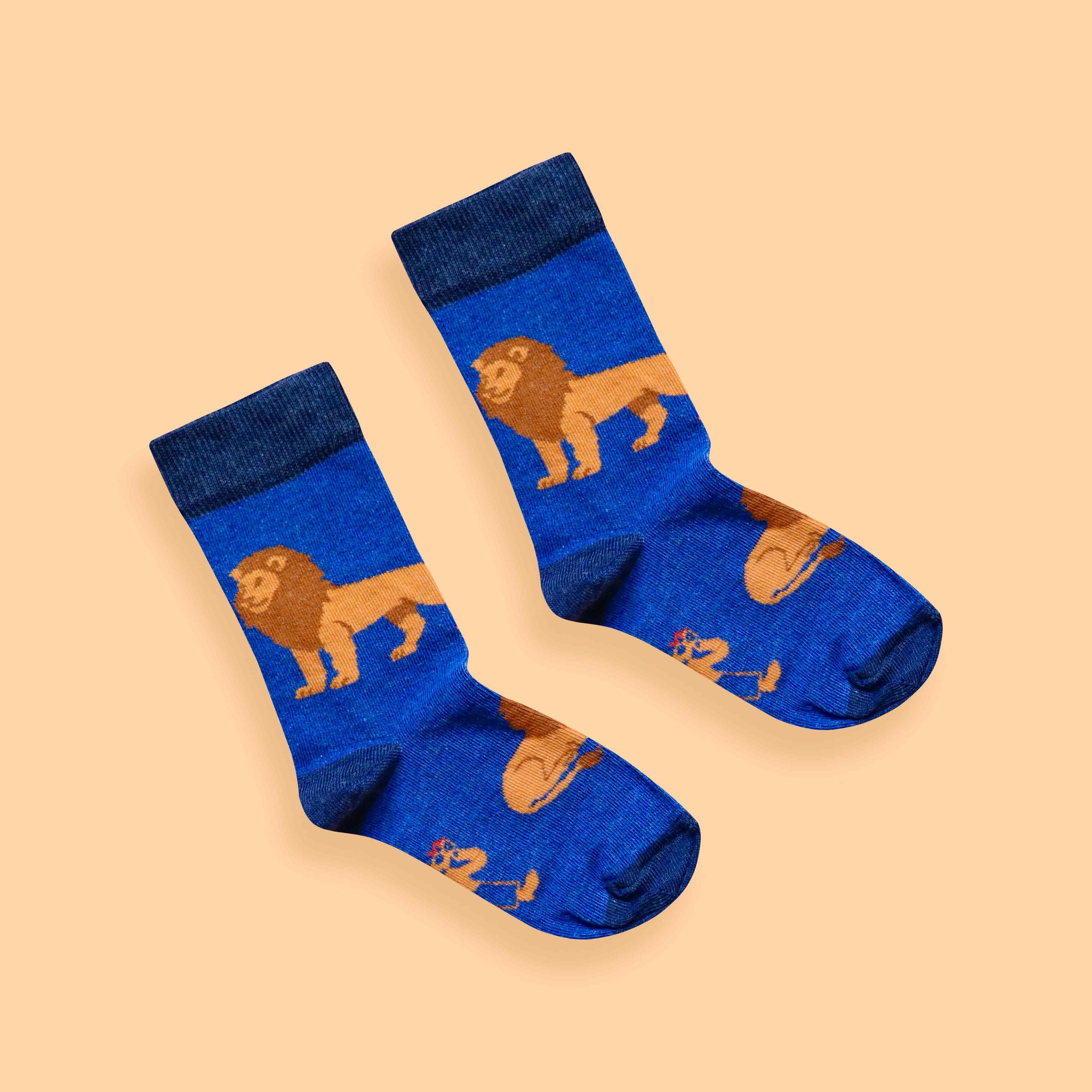 Kids' Lion Socks — view 3