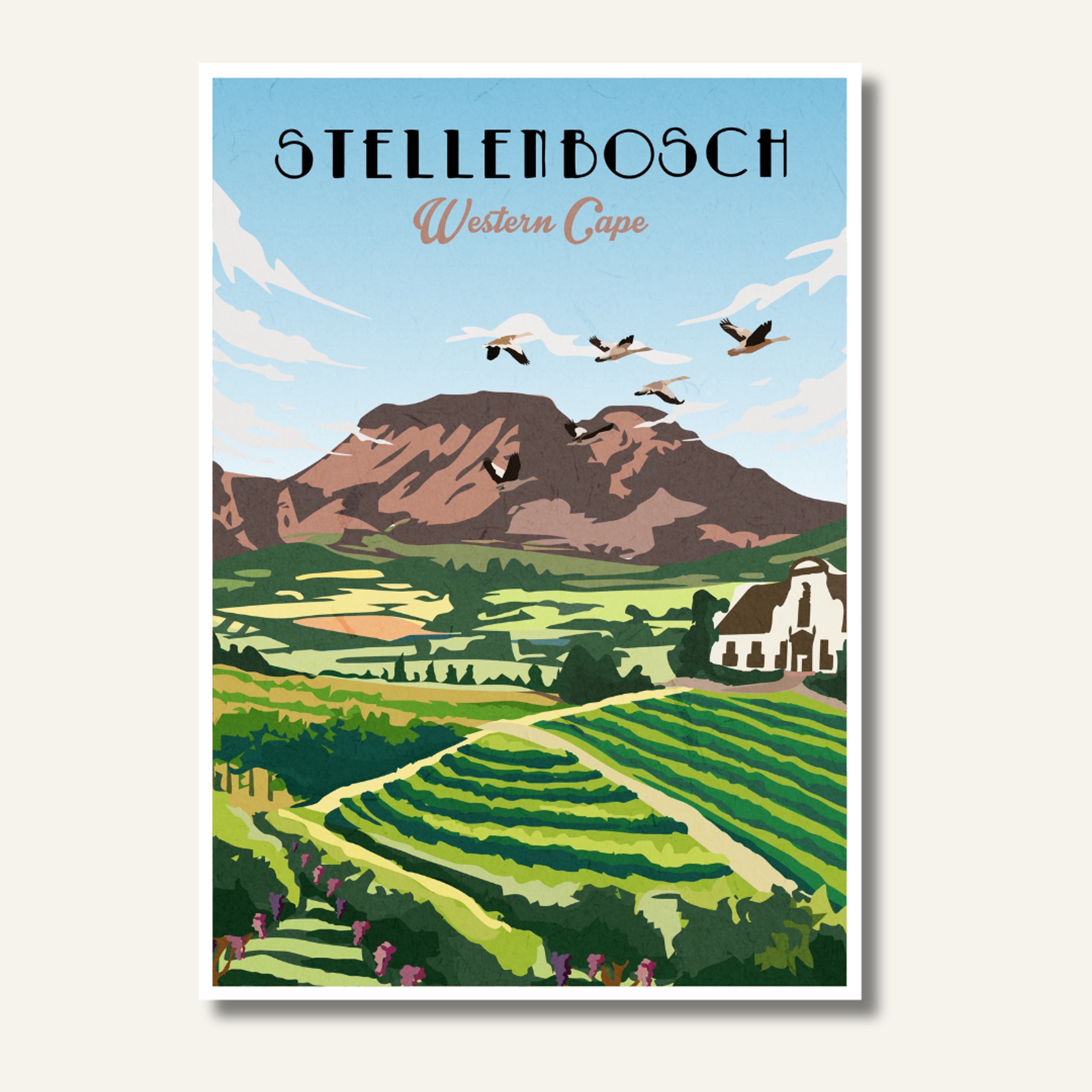Stellenbosch Travel Poster — view 1