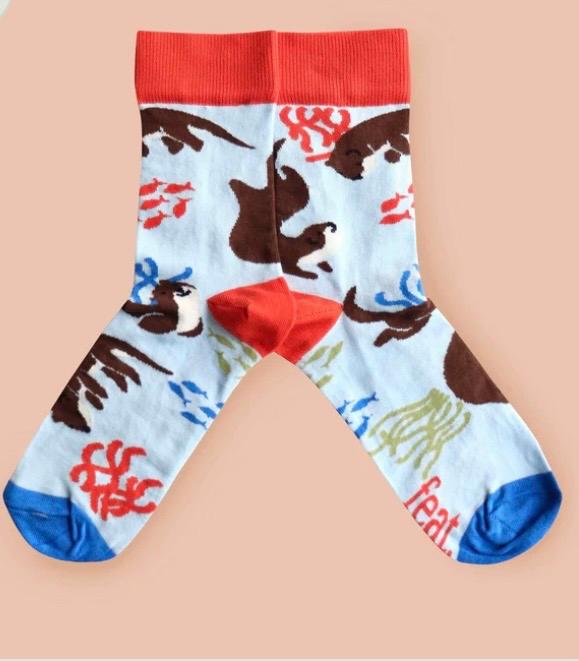 Feat Adult Sock — Cape Clawless Otter