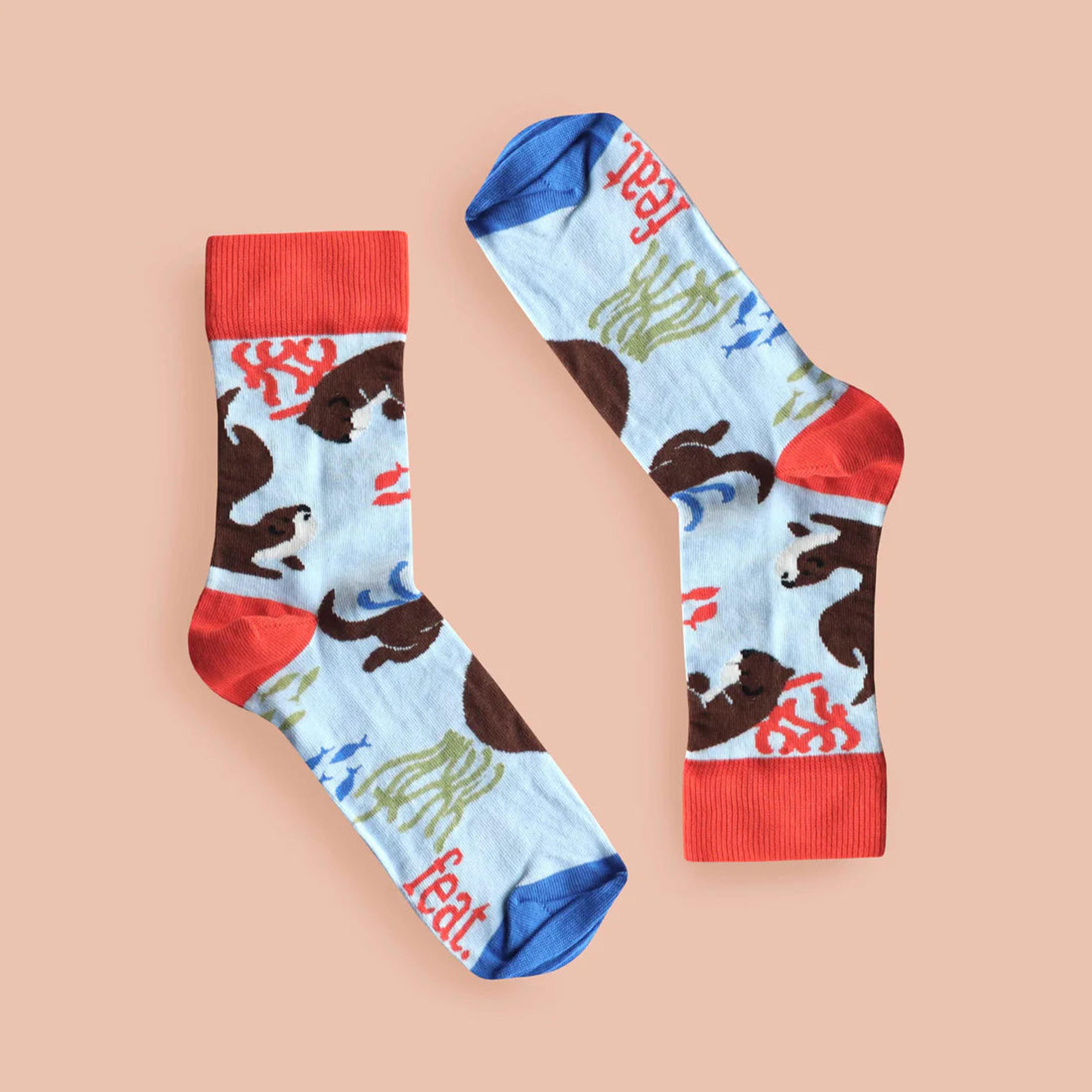 Cape Clawless Otter Socks — view 2