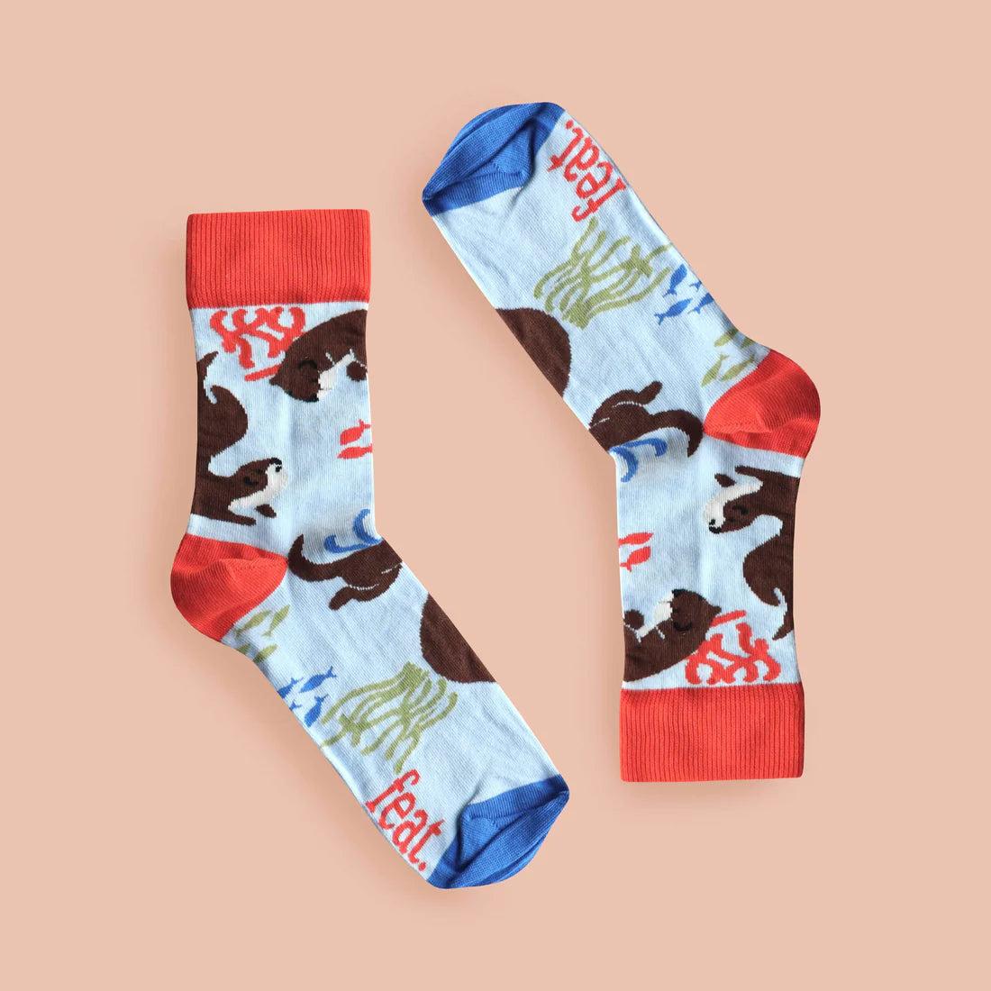 Cape Clawless Otter Socks — view 2