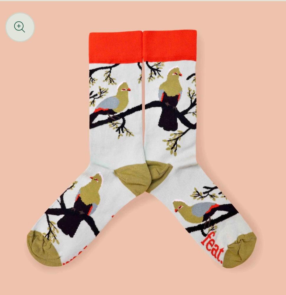 Feat Adult Sock — Knysna Loerie