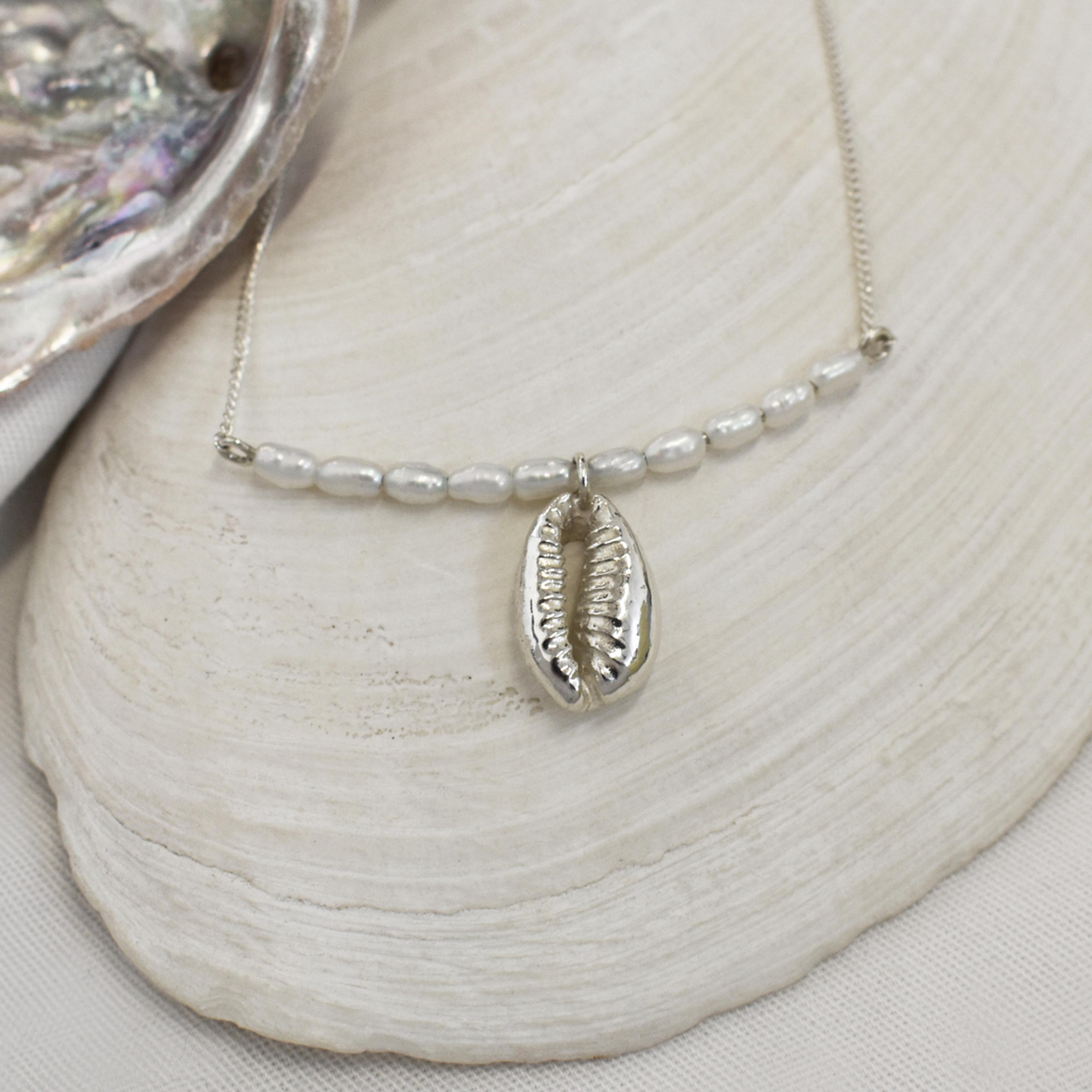 Cowrie Pearl Necklace