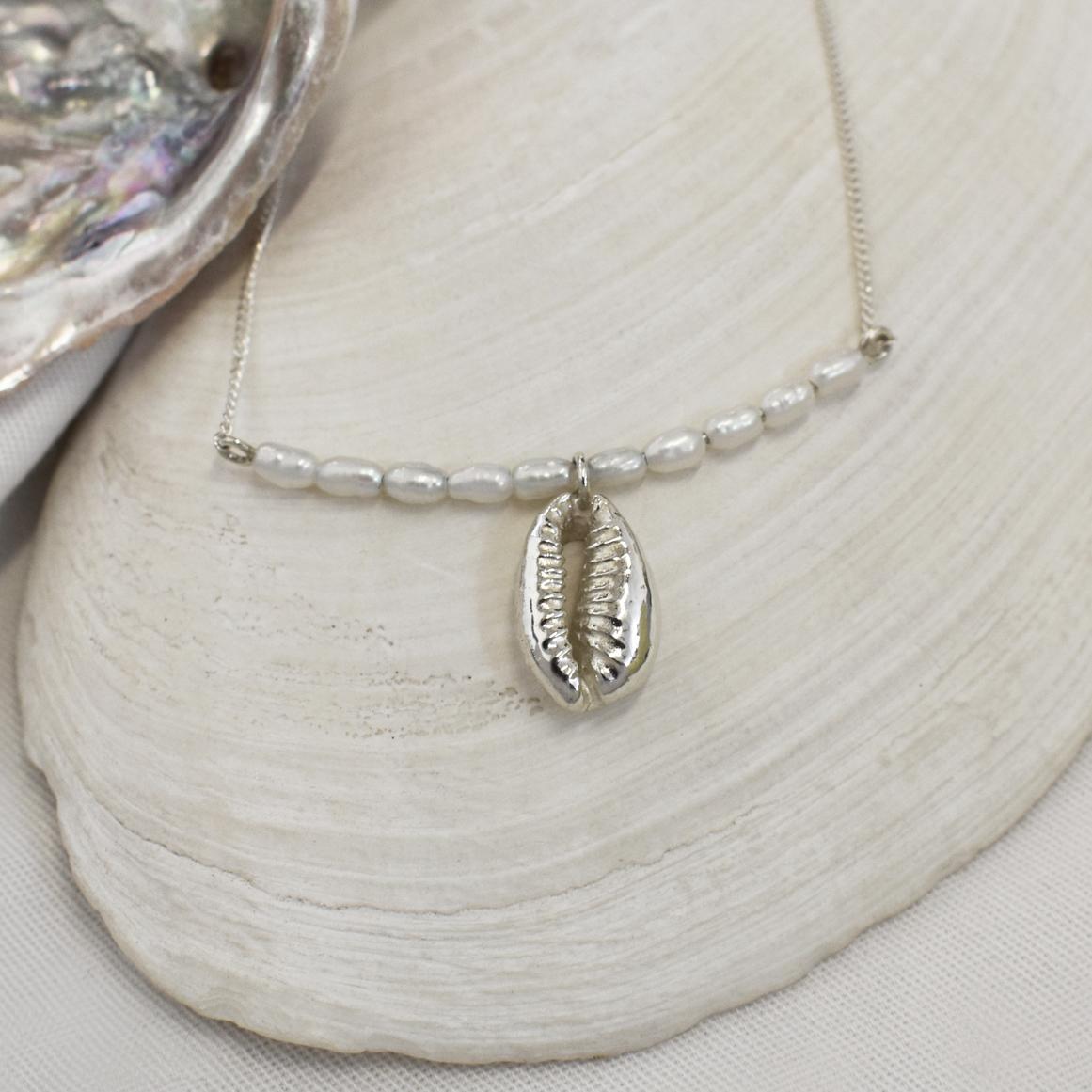 Cowrie Pearl Necklace