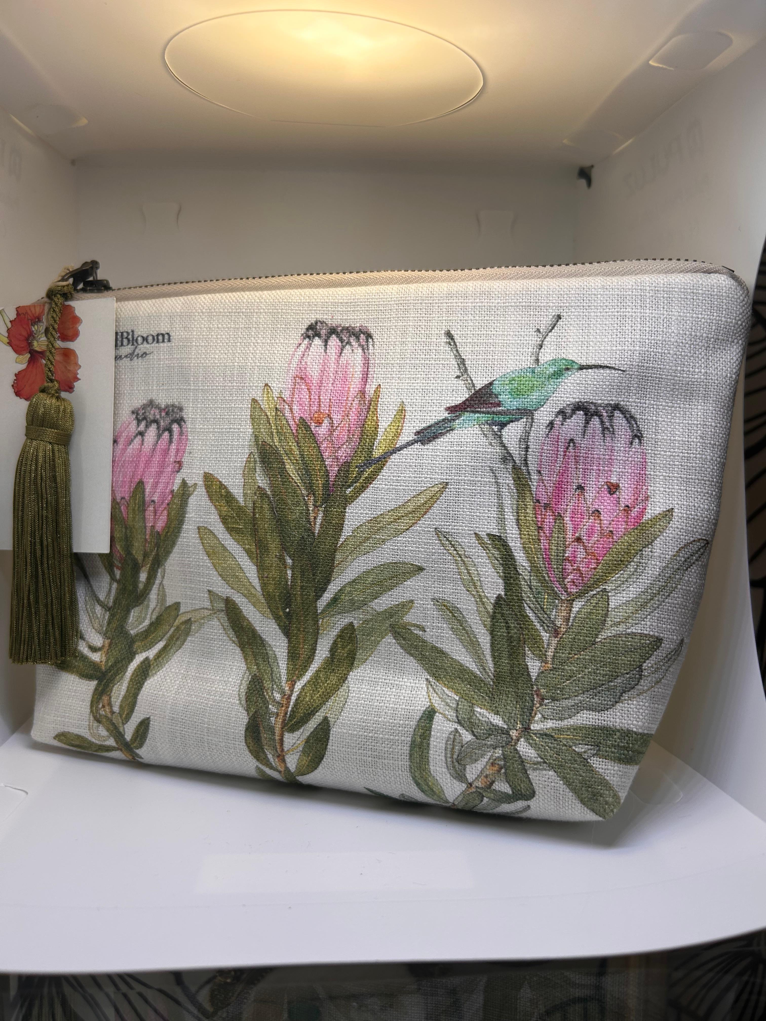 Protea & Sunbird Tassel Clutch