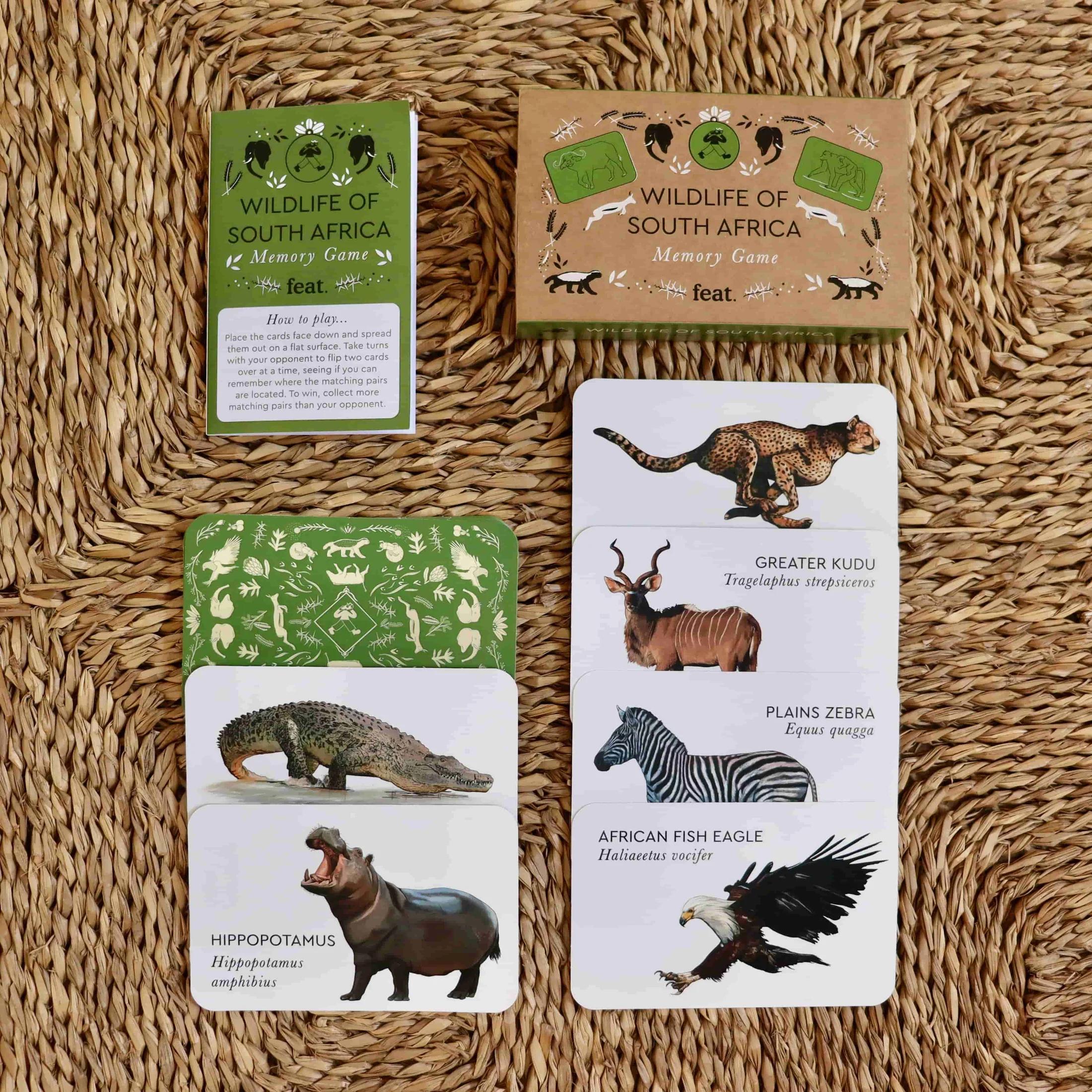 Feat - Wildlife of South Africa Memory Game