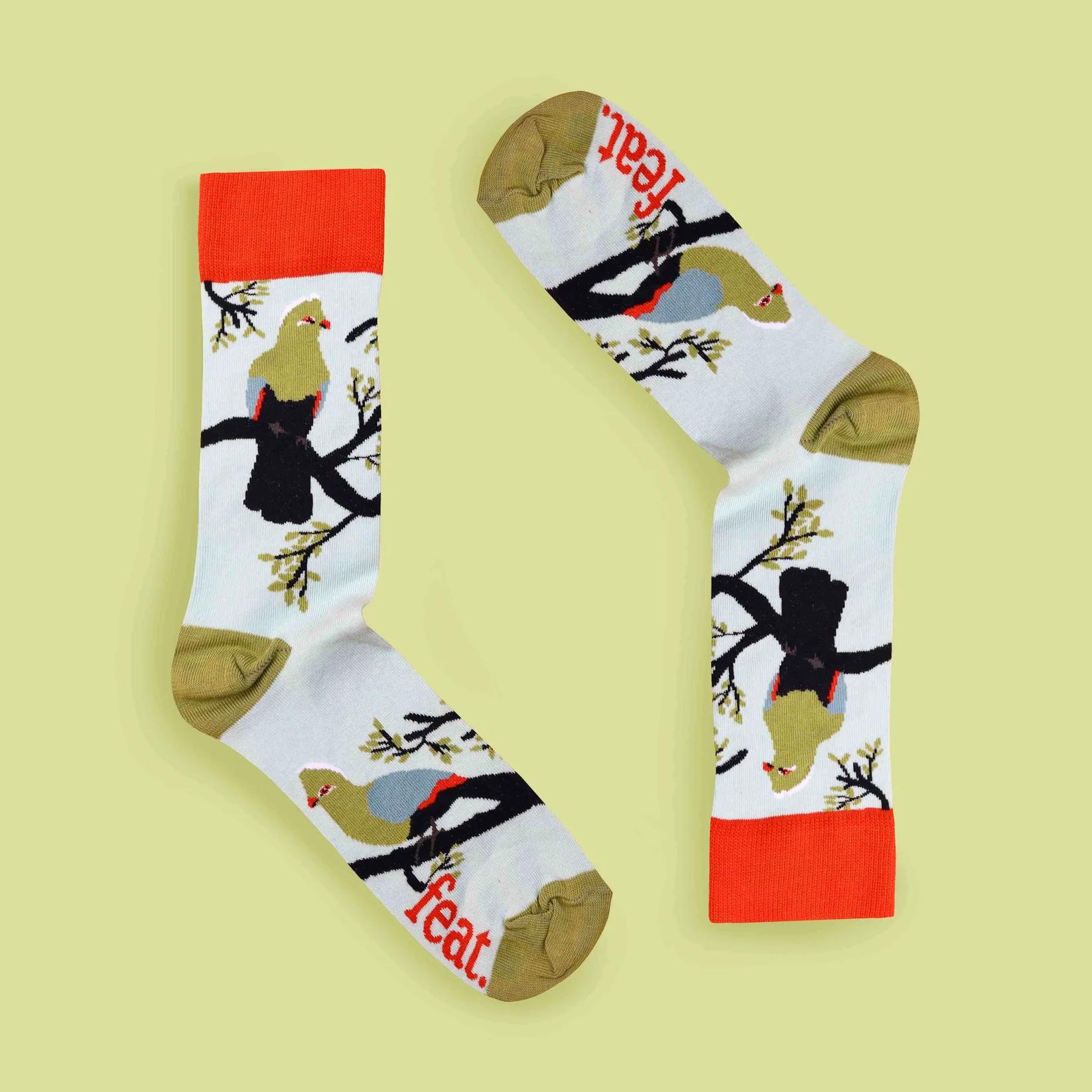 Feat Adult Sock — Knysna Loerie