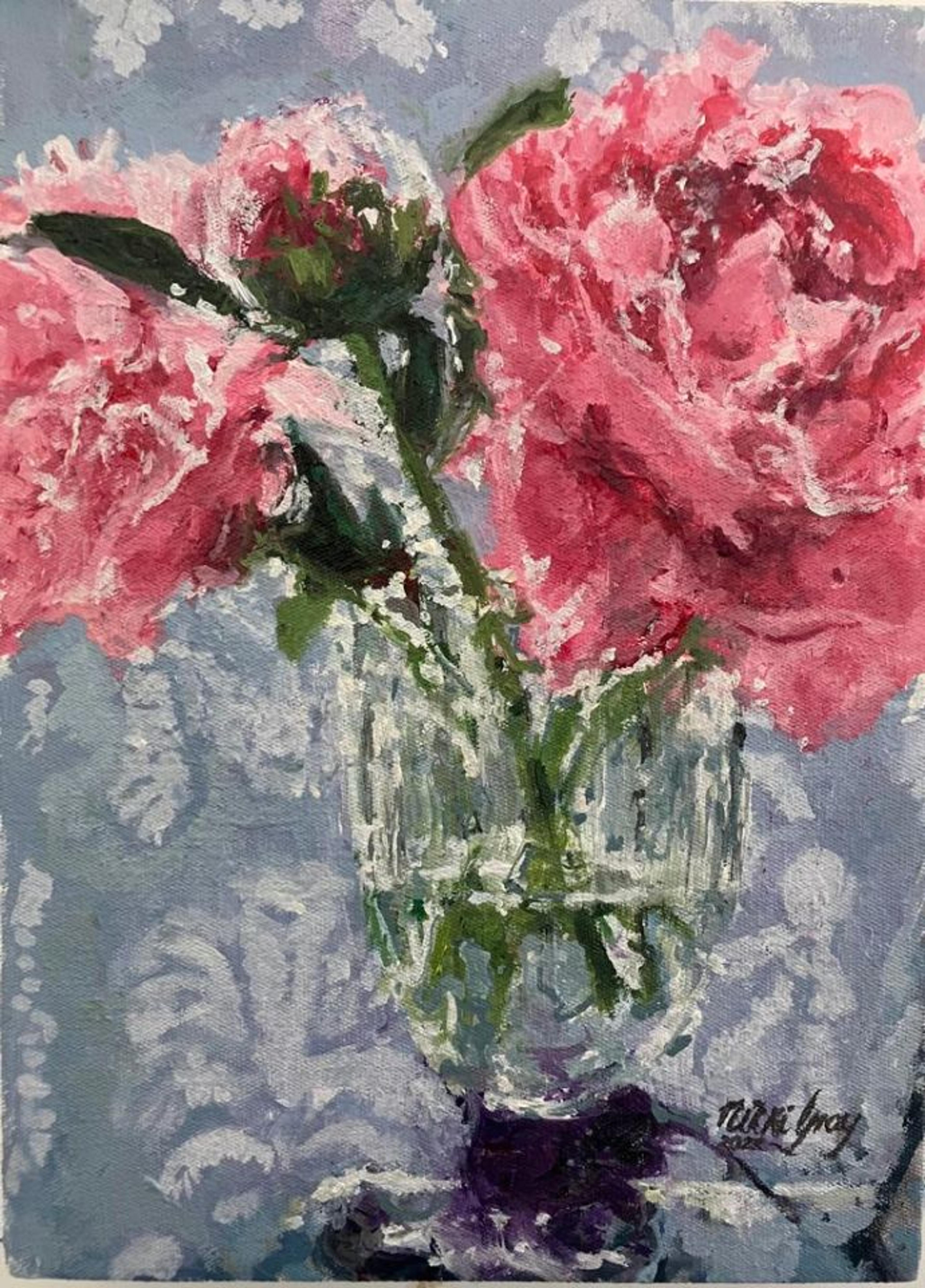 Nikki Gray - Small Canvas Rose
